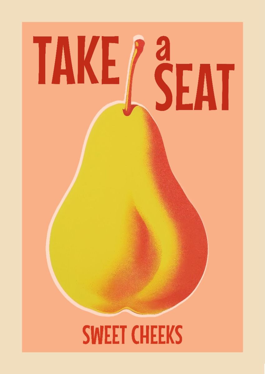 Take a Seat Sweet Cheeks Bathroom Wa &hellip;