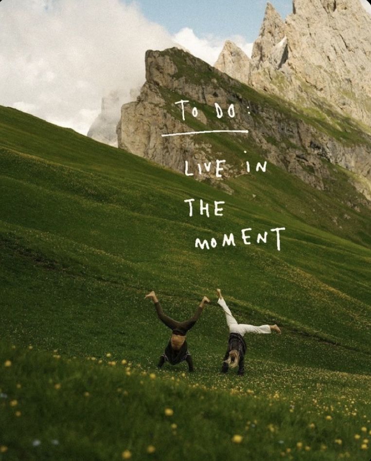 Live in the Moment Mountain Poster, …