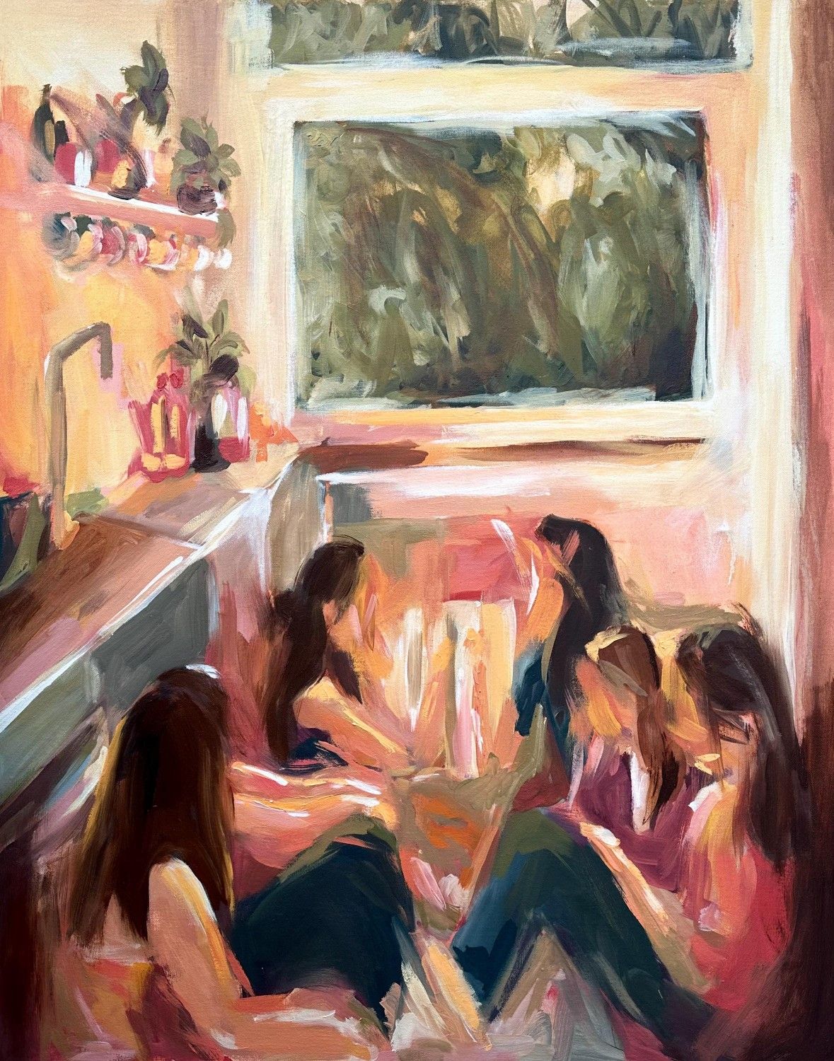 Abstract Living Room Painting Poster …