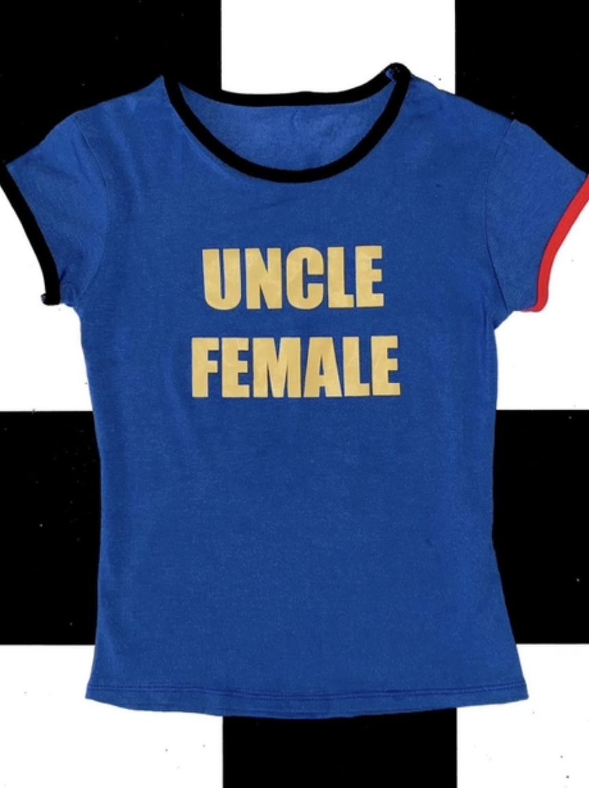 Uncle Female T-Shirt – Funny Gende …