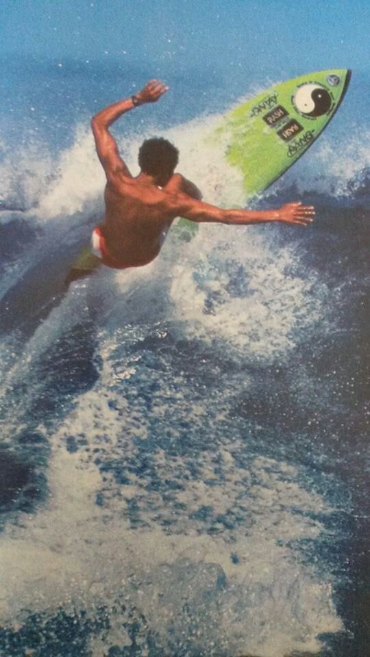 Vintage Surfer Riding Wave Poster, R …