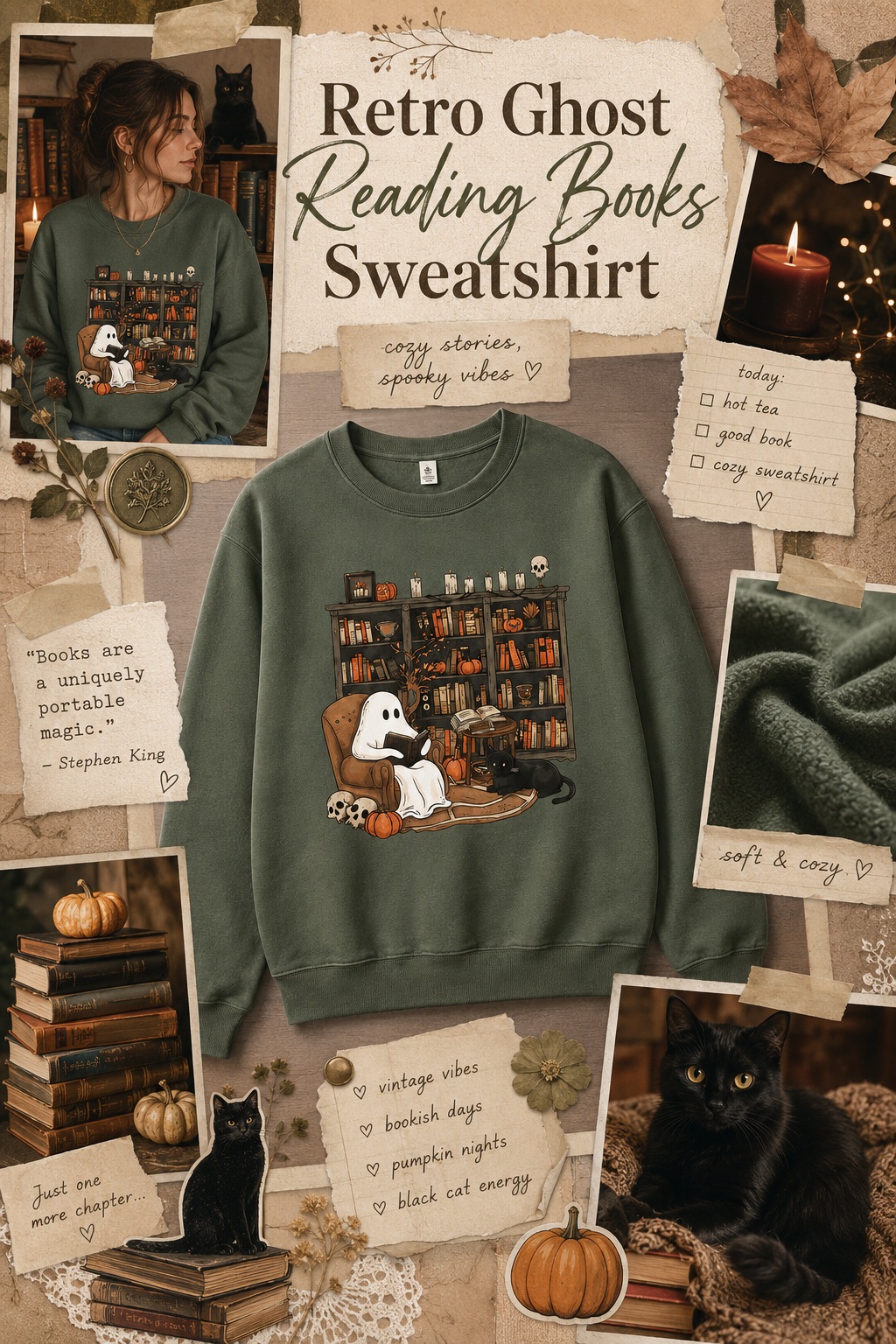 Halloween Librarian Sweatshirt Gift …
