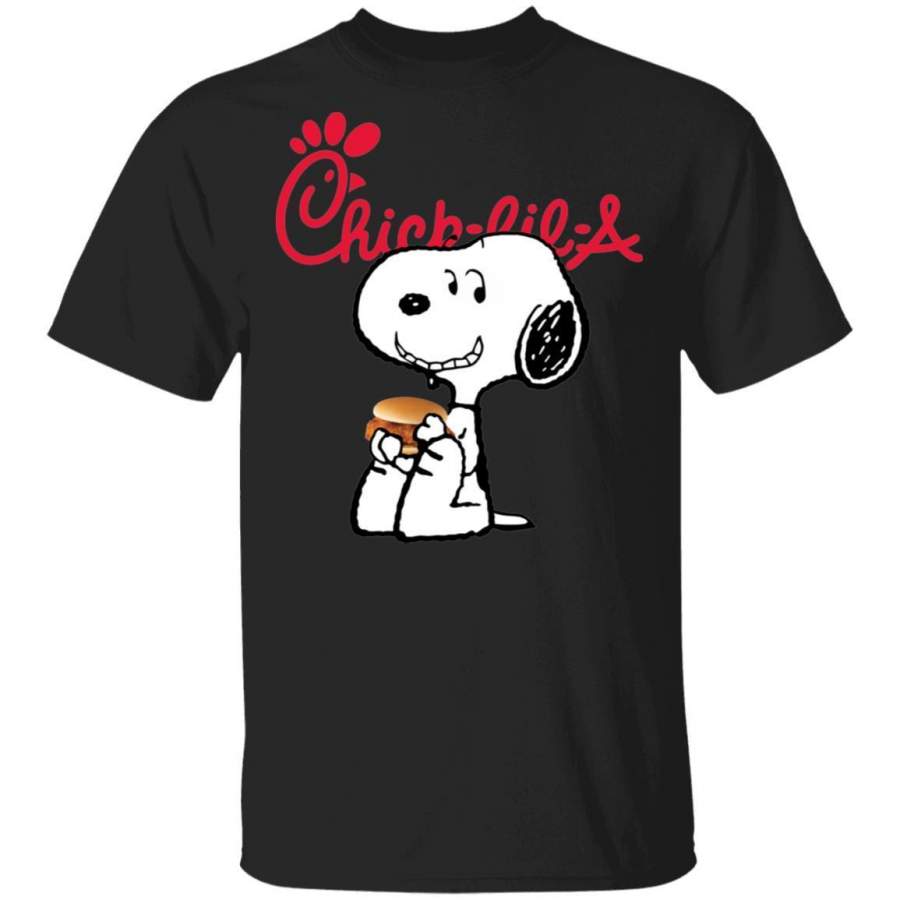 Snoopy Eating Chick-fil-A T-shirt Fa …