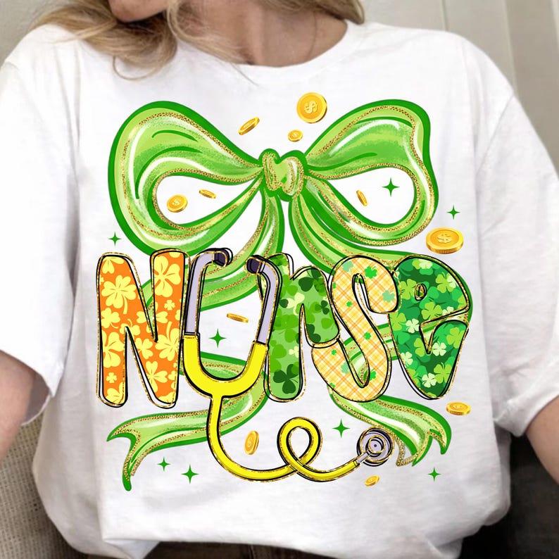 Nurse St Patricks Day Stethoscope Bo &hellip;