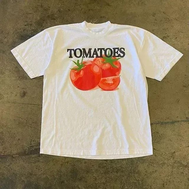 Summer Tomato Cartoon Print t-shirt, &hellip;