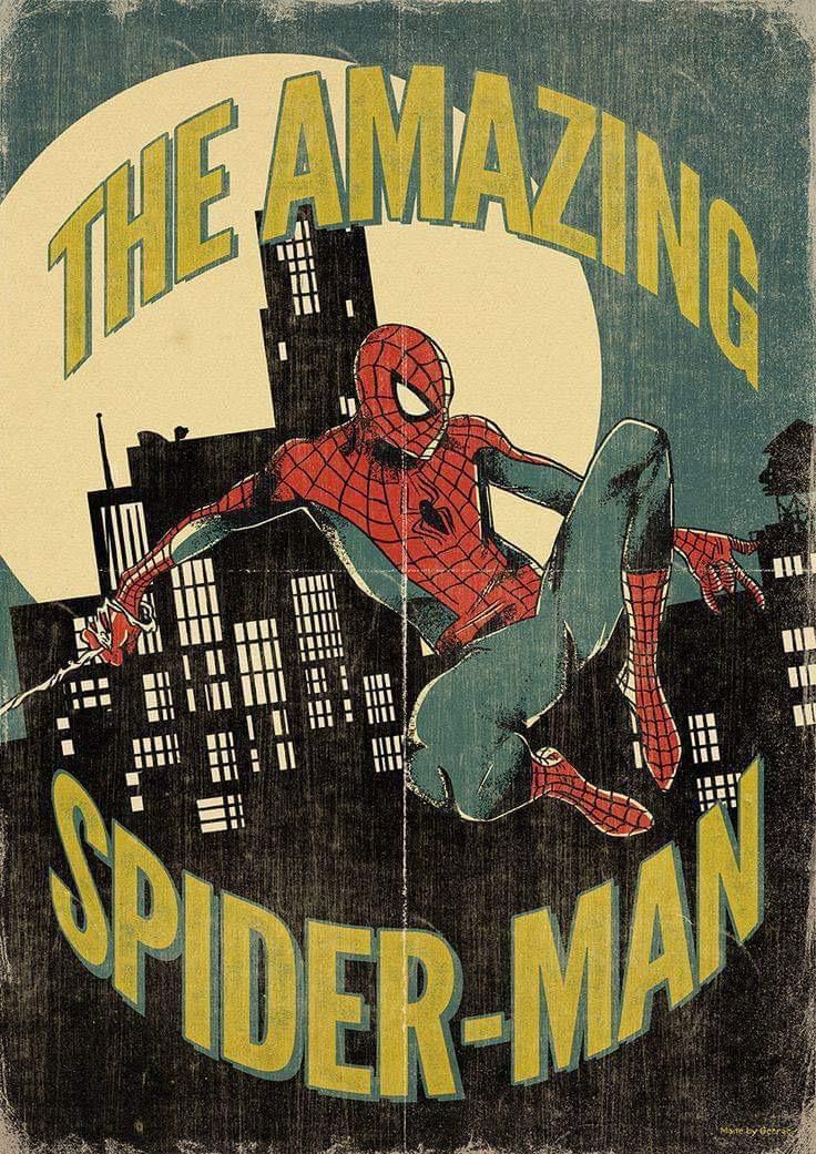 Vintage Comic Superhero Poster, Retr …
