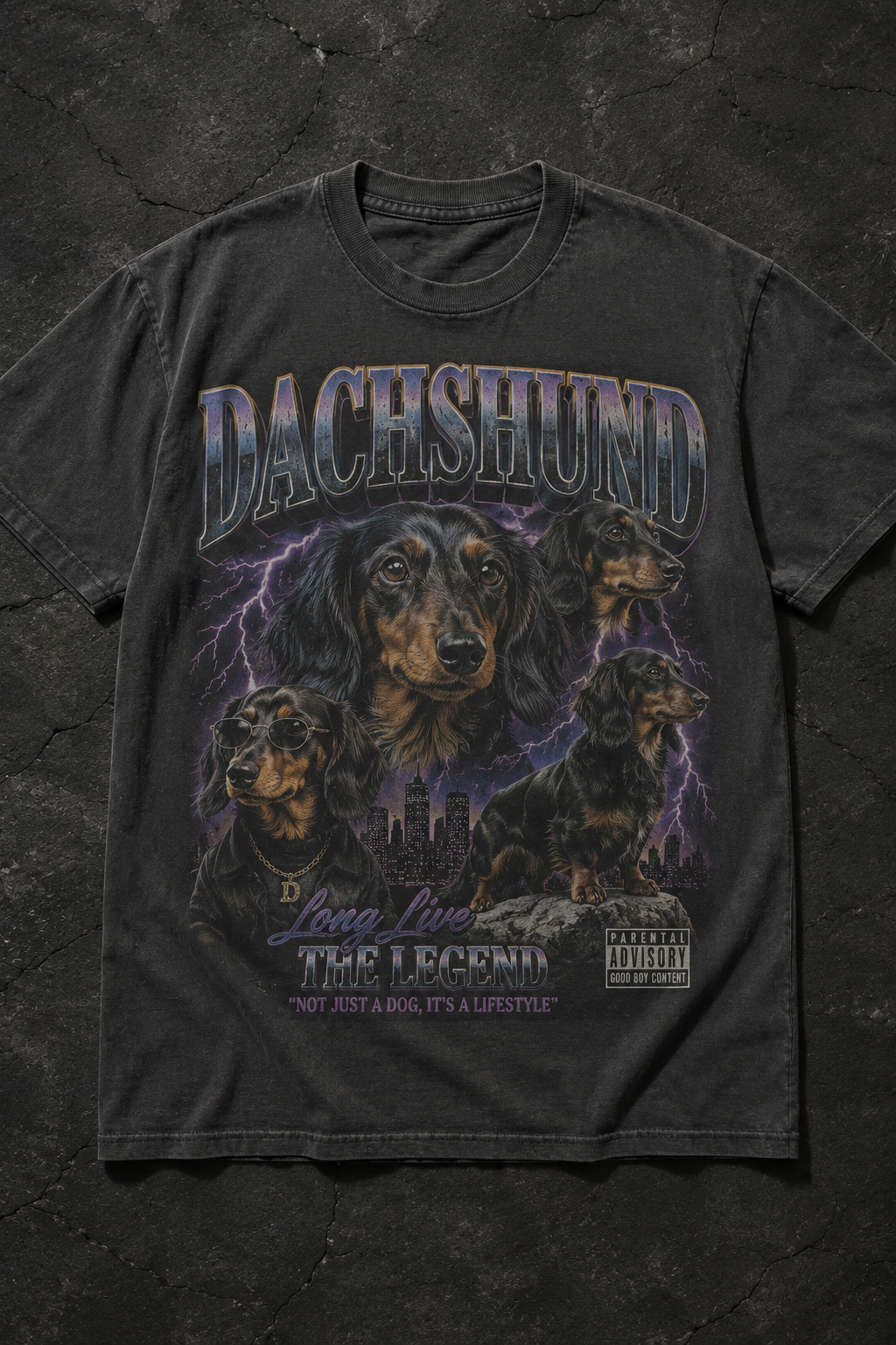 Dachshund Boy Band T-Shirt – 90s B …