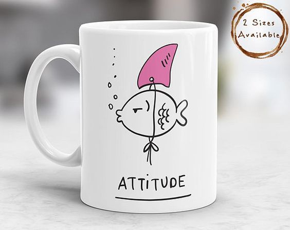Attitude Coffee Mug, Attitude Mug, F …
