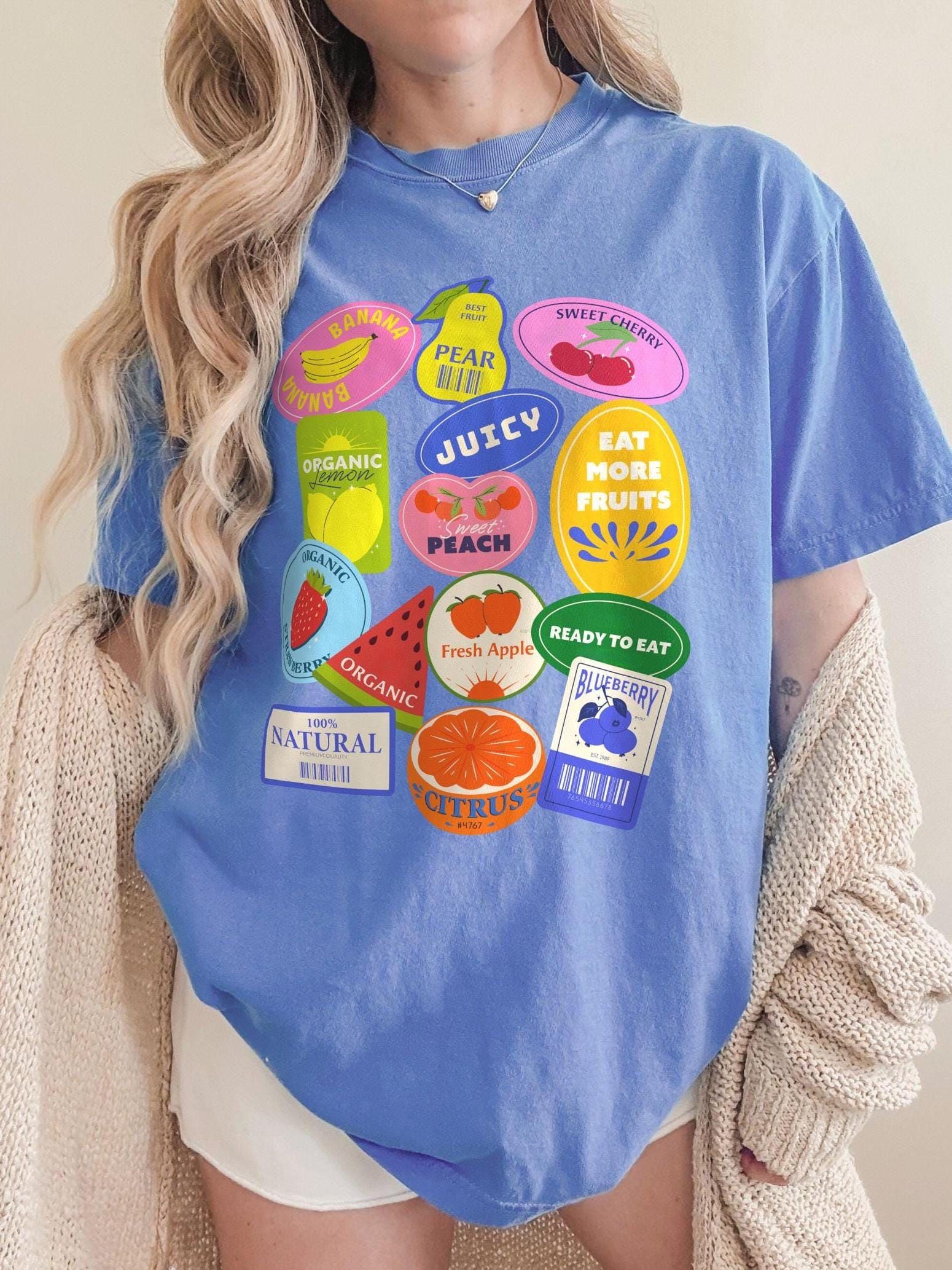 TheRetroTee fruit stickers 1990s cot &hellip;