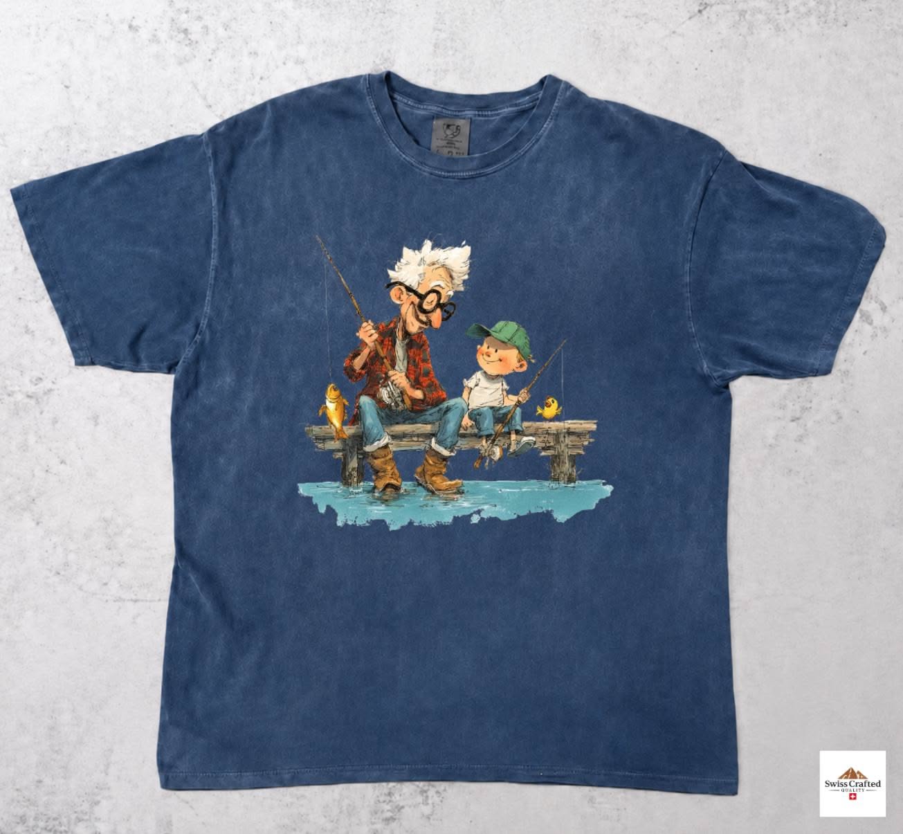 Grandpa Fishing Shirt, Comfort Color …