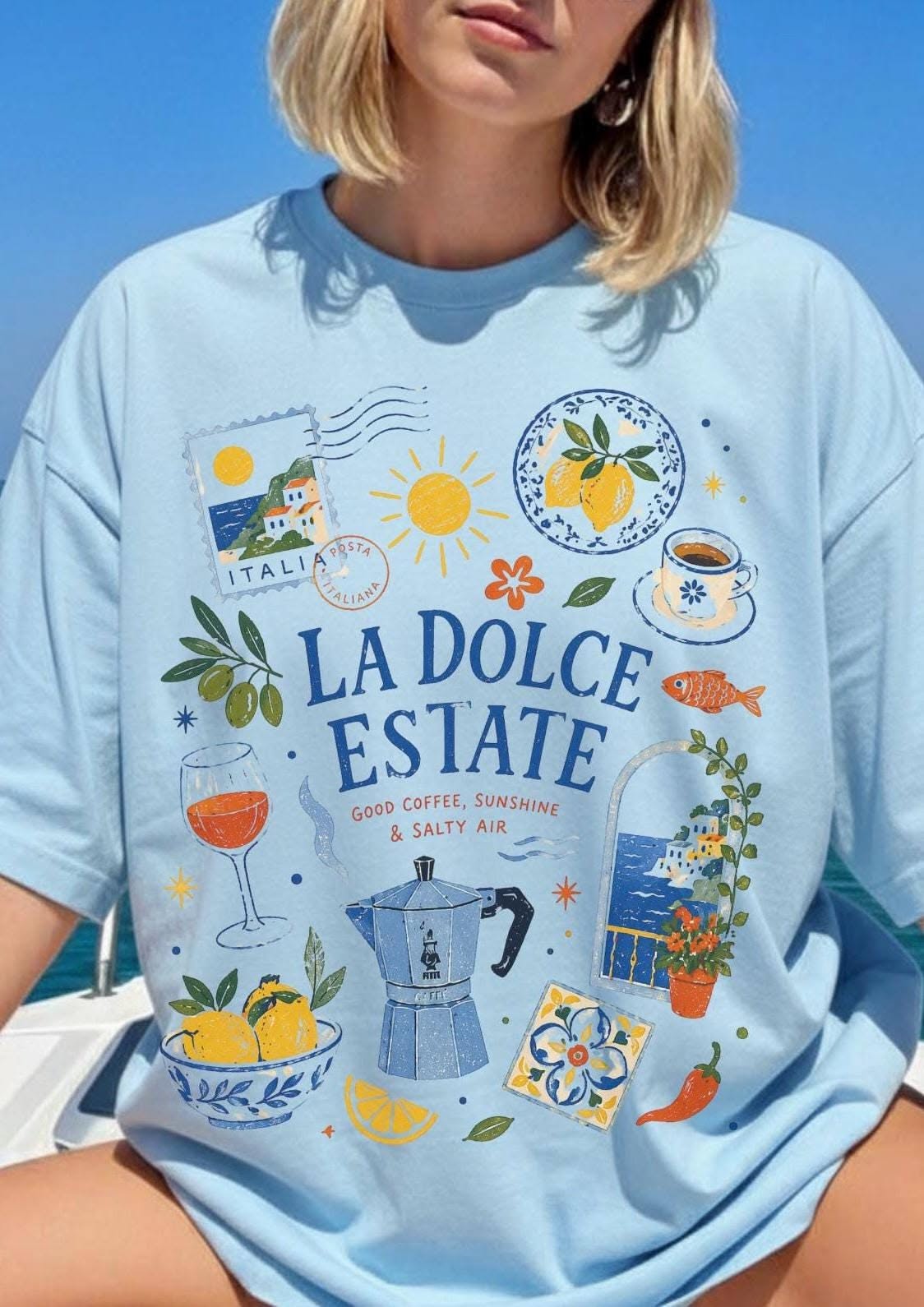 La Dolce Estate Italian Summer T-Shi …