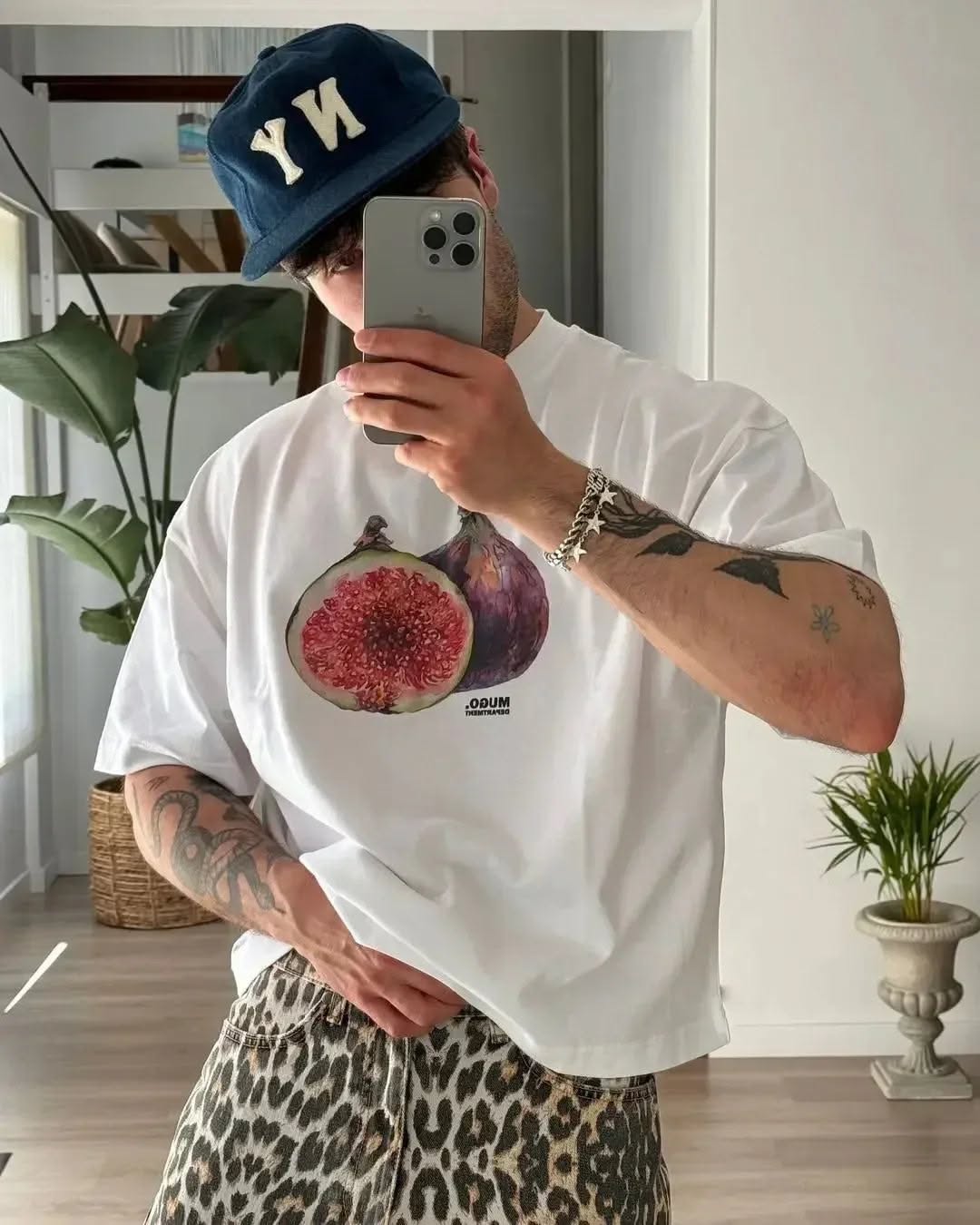 Litlookz Studio fig print t-shirt, S …