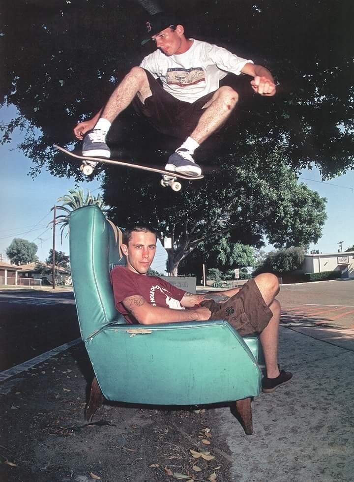 Skateboarder and Armchair Poster, Su …