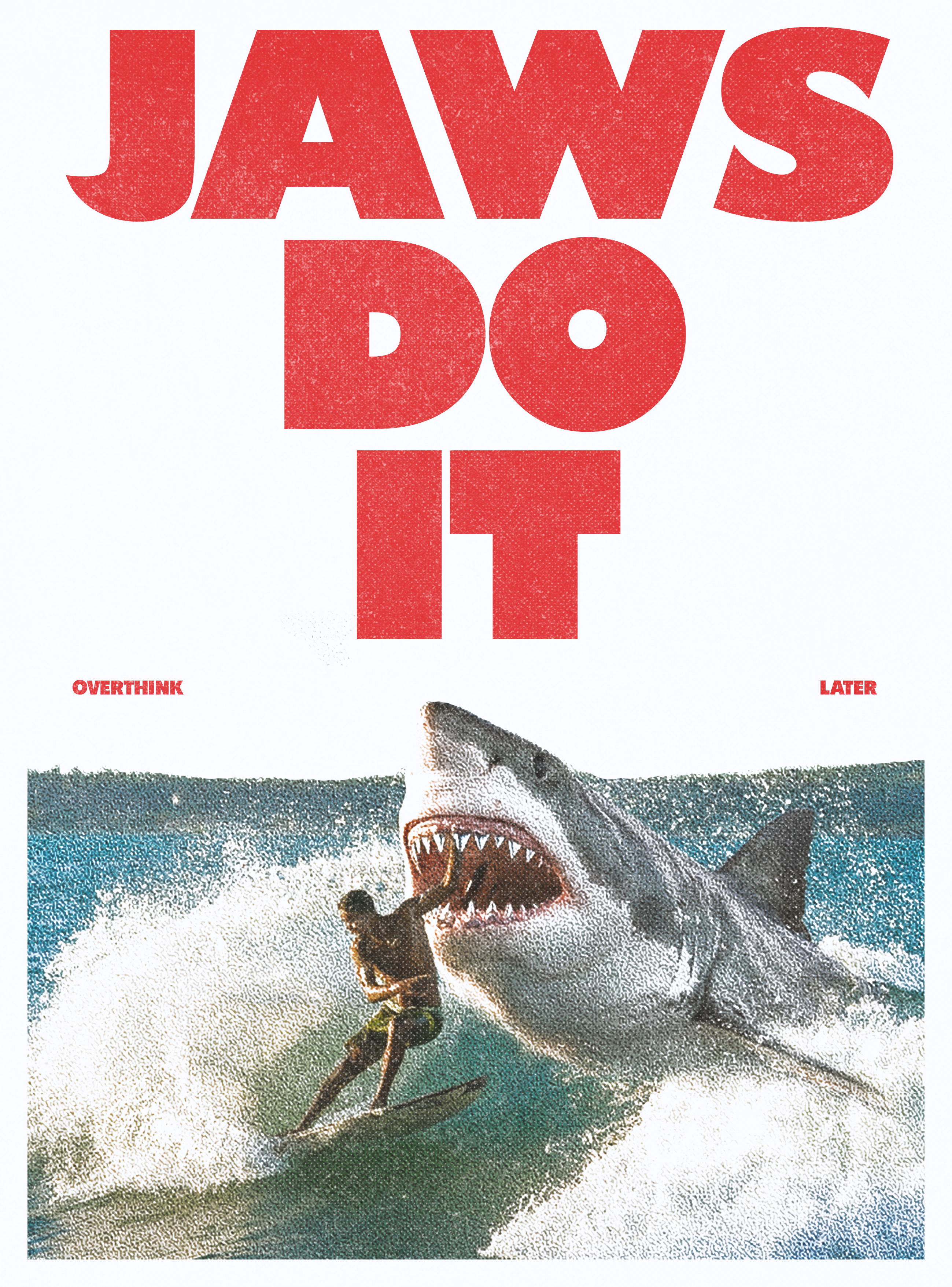 Jaws Do It Shark Poster, Funny Retro …