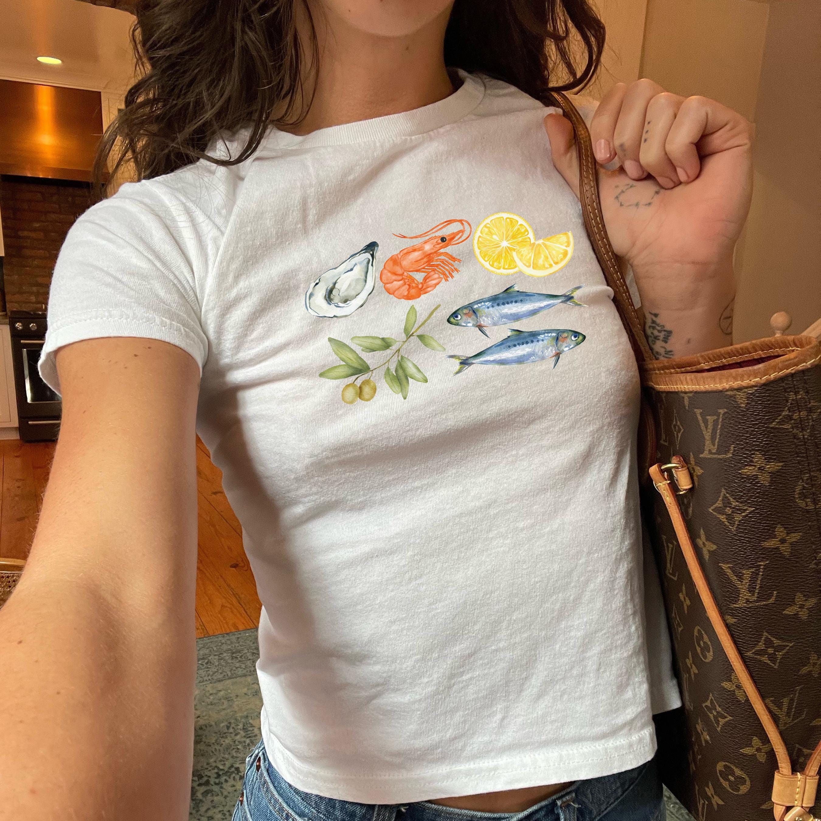 Sardine Baby Tee Fisherman Aesthetic &hellip;