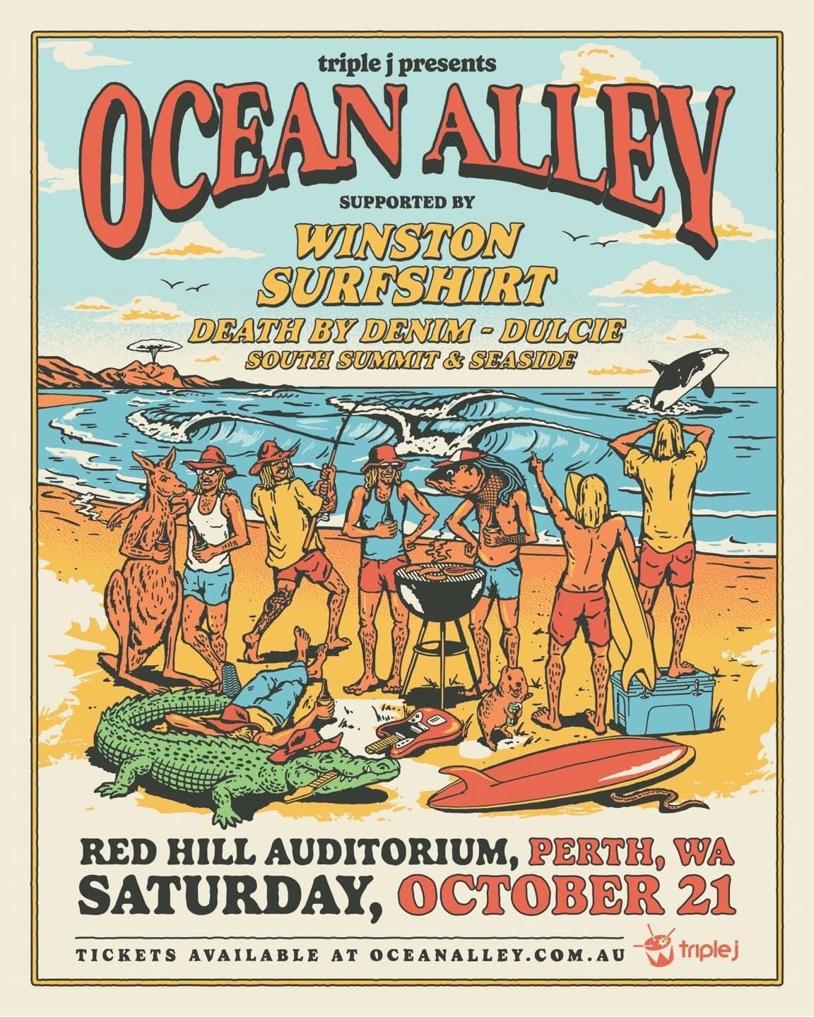 Vintage Coastal Travel Poster, Retro …
