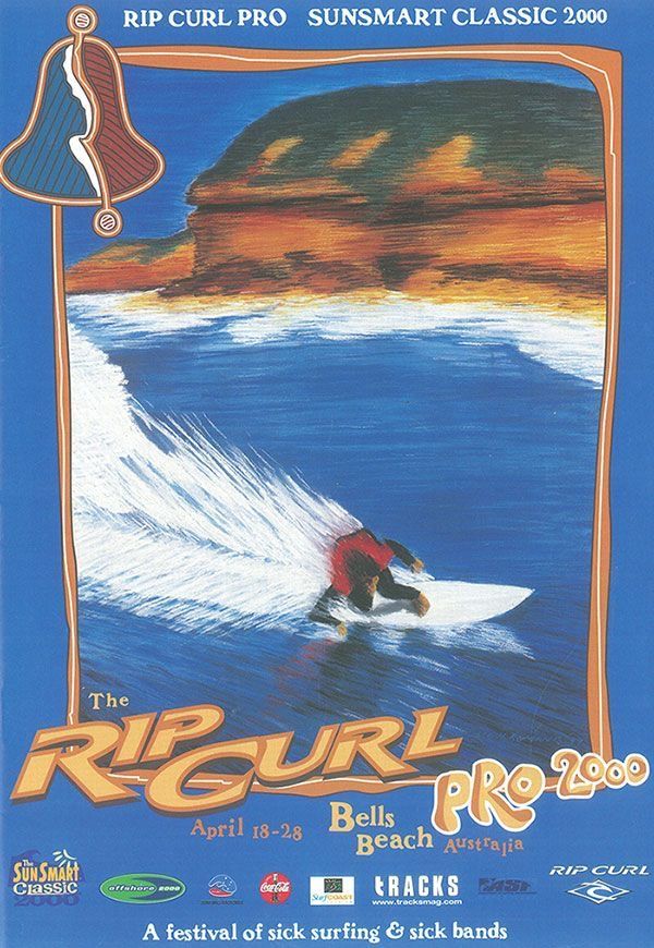 Retro Surfboard Poster, Minimalist B …