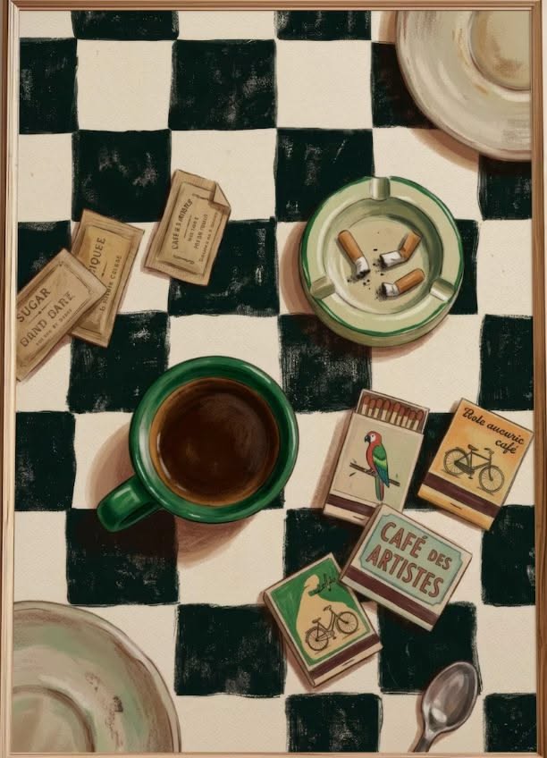 Coffee and Cigarettes Still Life Pos …