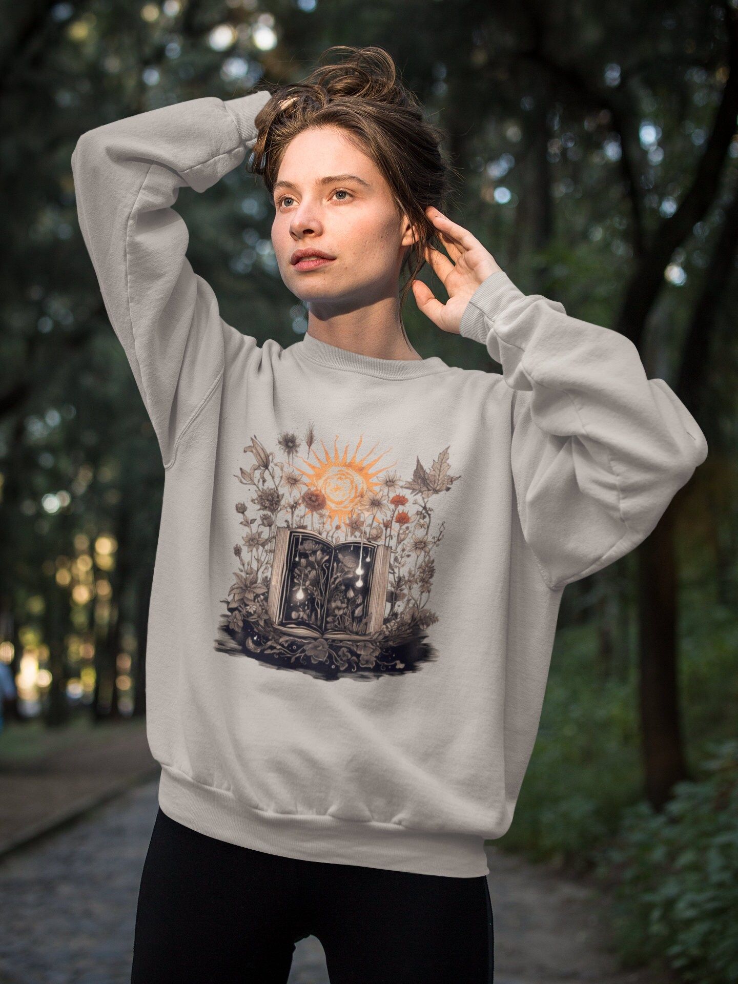 Bookish Sweatshirt Botanical Crewnec &hellip;