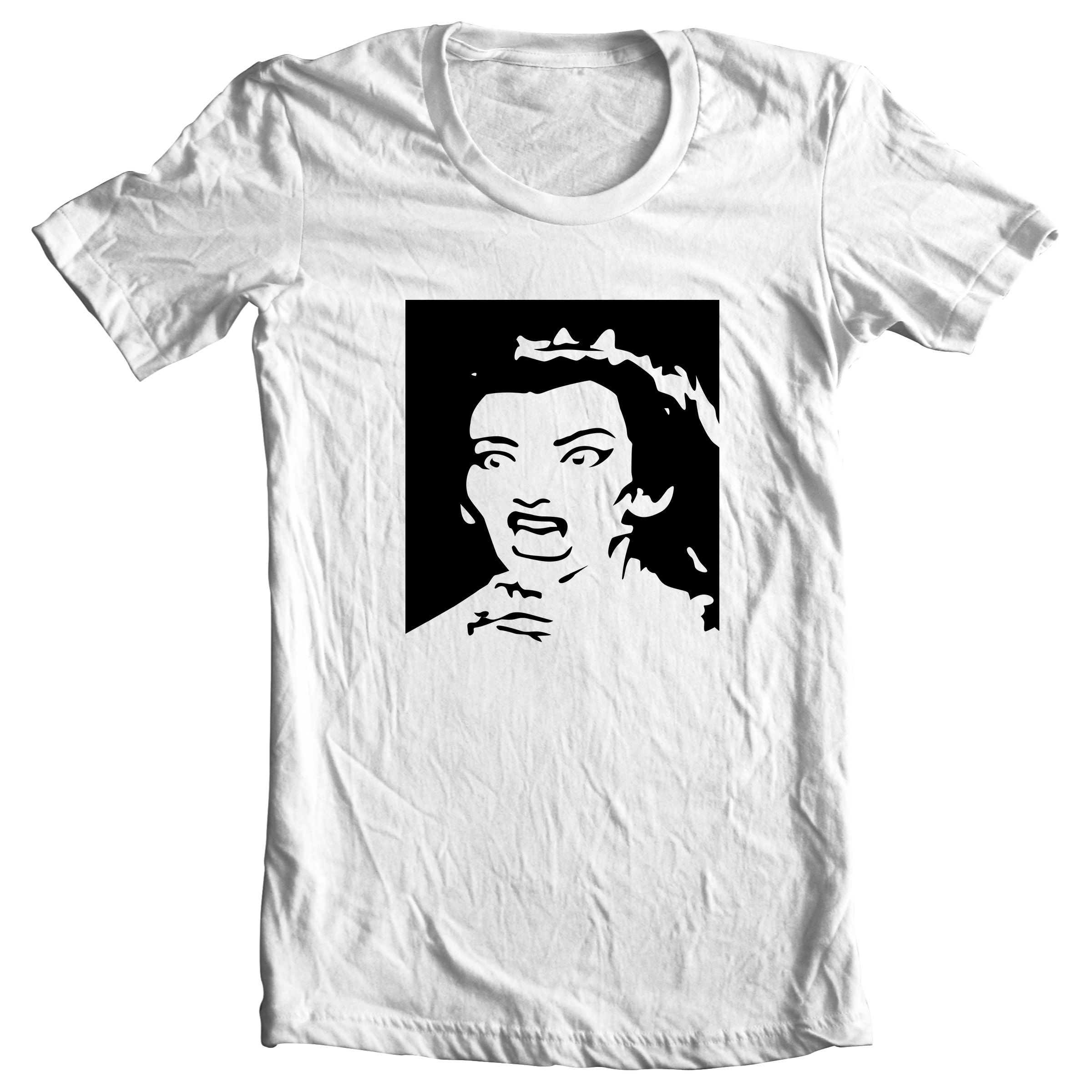 Surprised Woman Black and White Pop  &hellip;