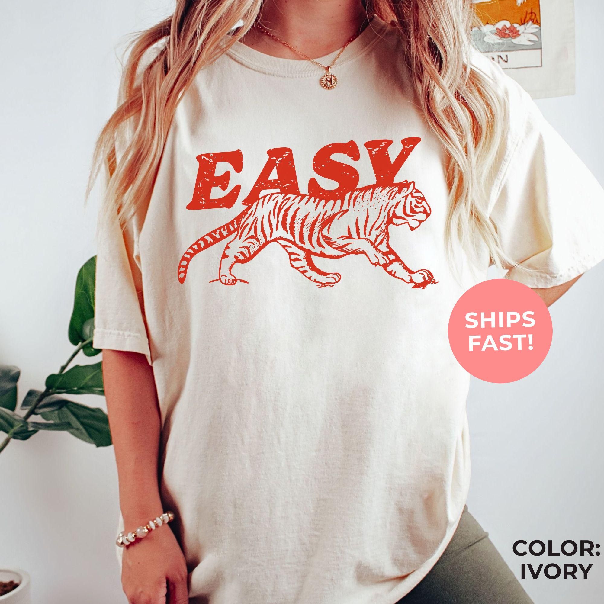 Aesthetic Easy Tiger Shirt Comfort C …