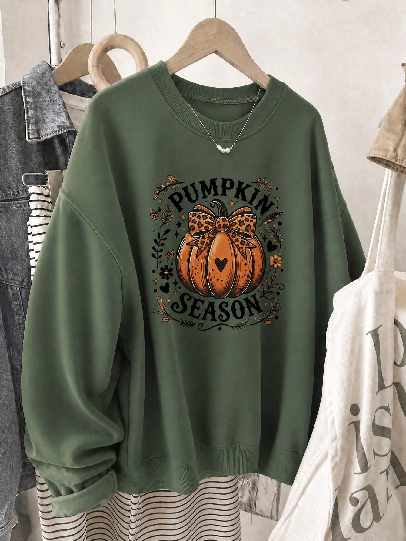 1pc Women’s Crew Neck Sweatshi …