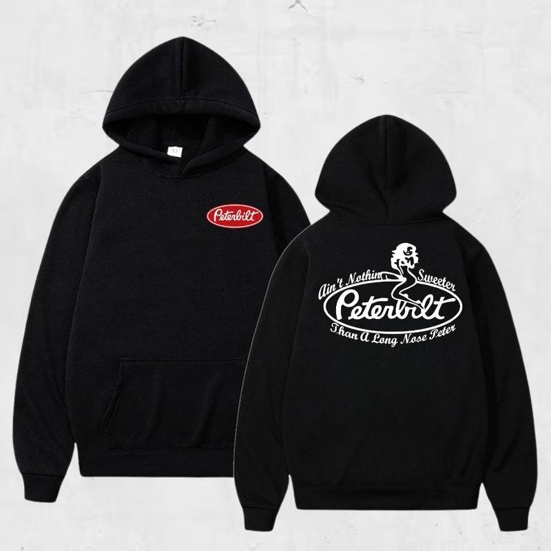 Peterbilt Trucking Hoodie, Funny Lon …