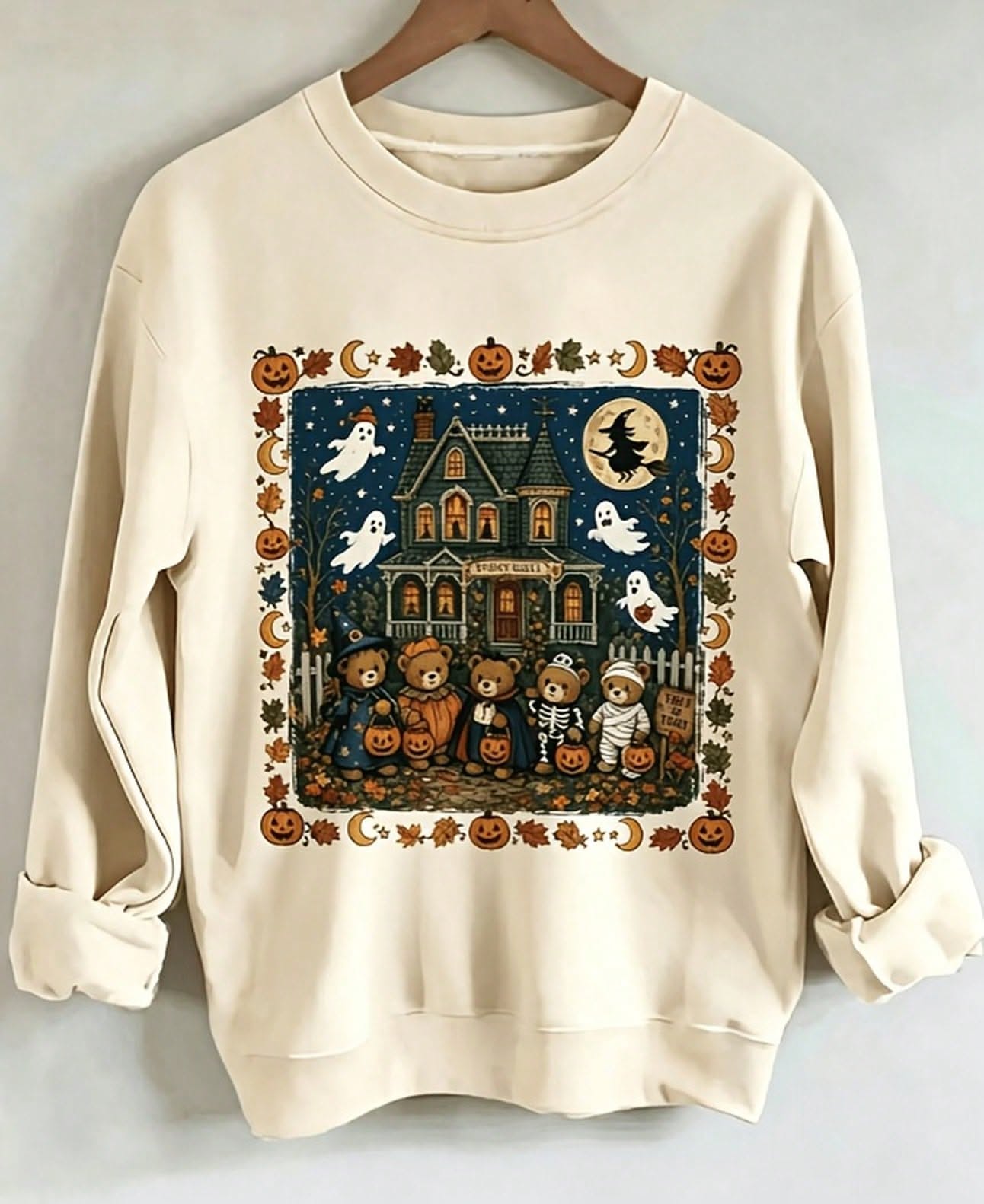 Cute Ghost Bear Haunted House Hallow …