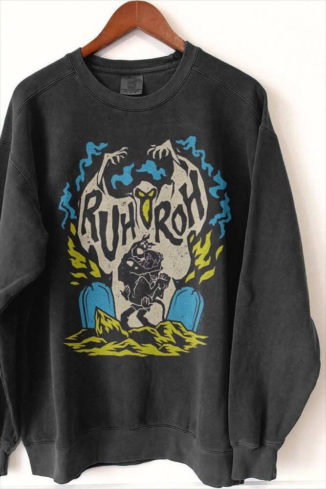 Vintage Scooby doo Ruh Roh SweatShir …