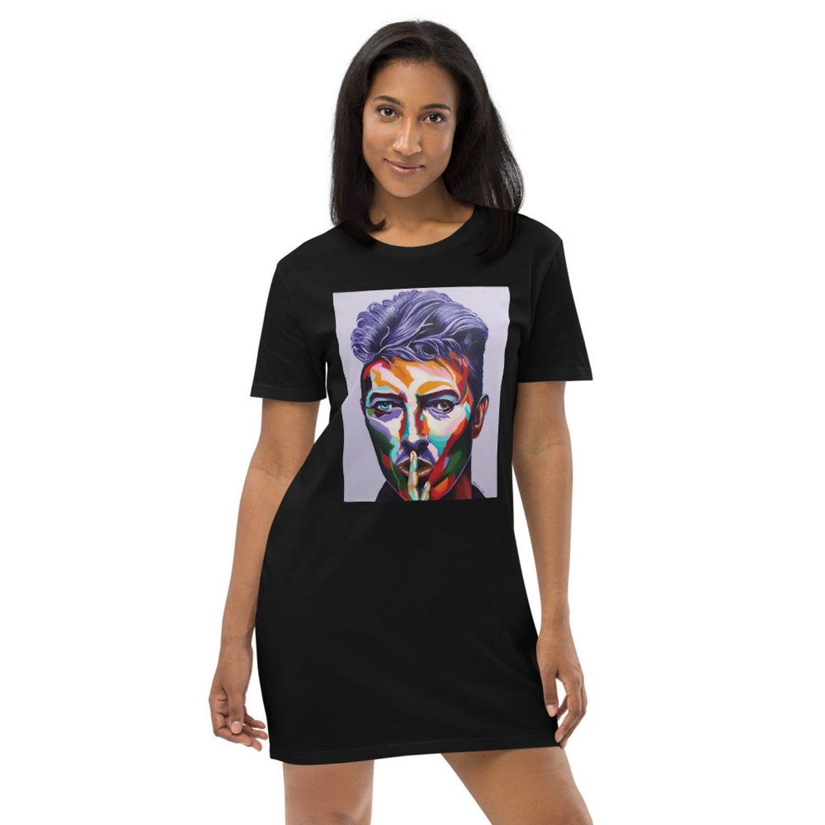 David Bowie Abstract Art Tshirt Dres &hellip;