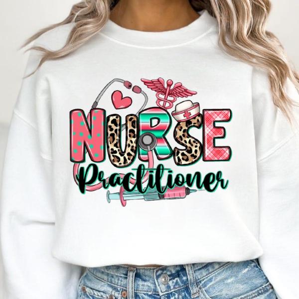 Nurse Practitioner Leopard Sweatshir …