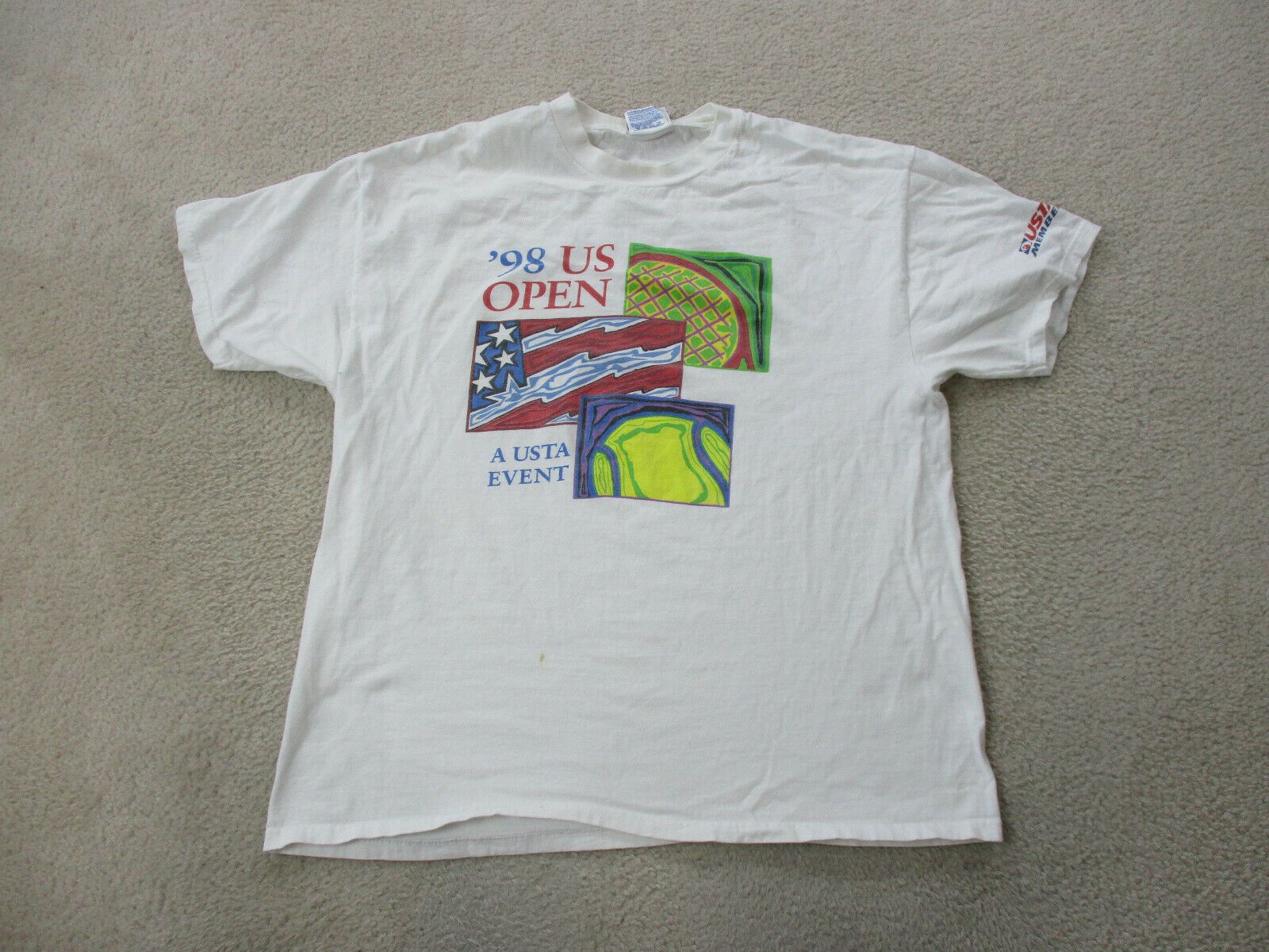 Vintage US Tennis Tournament Court T …