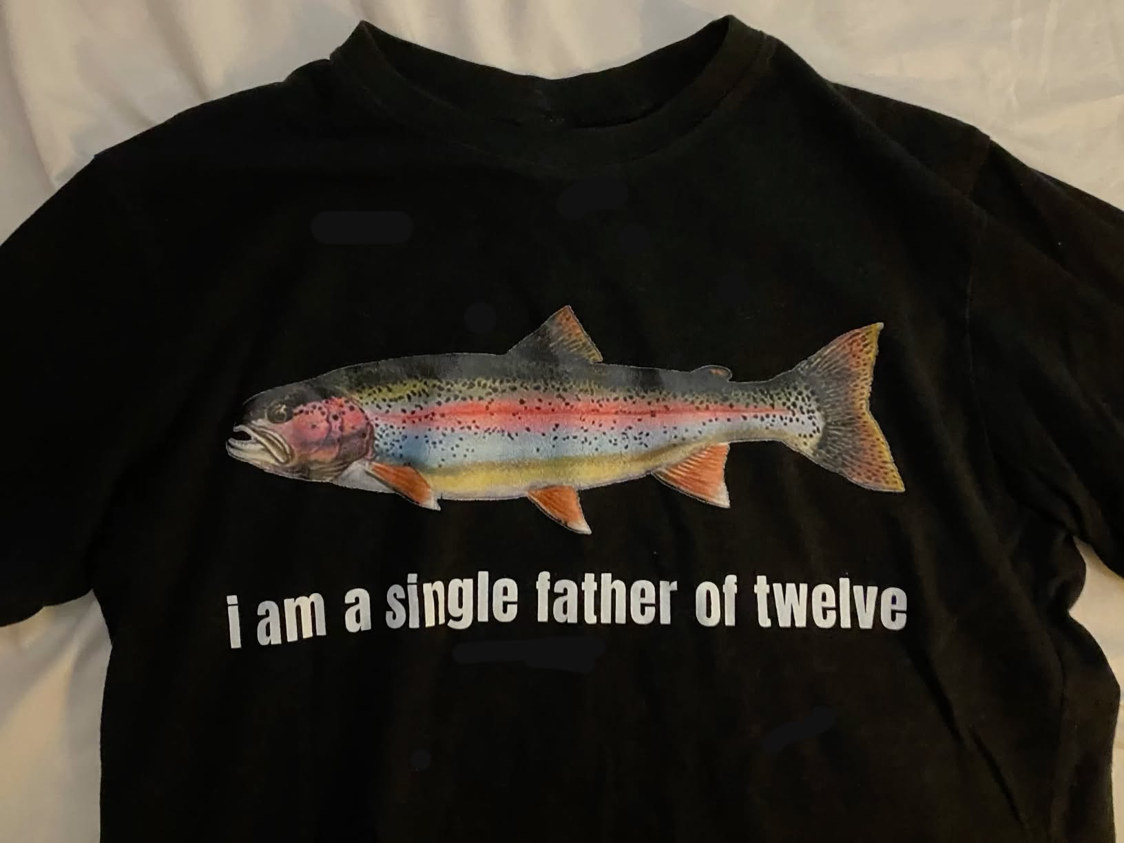 Single Father of Twelve Fish T-Shirt …