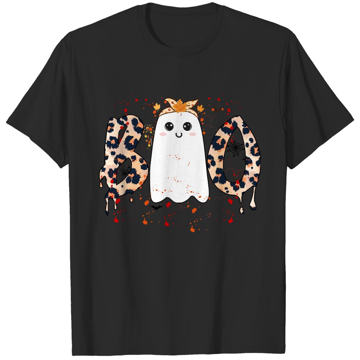 Boo Leopard Ghost Girl T-Shirt – C …