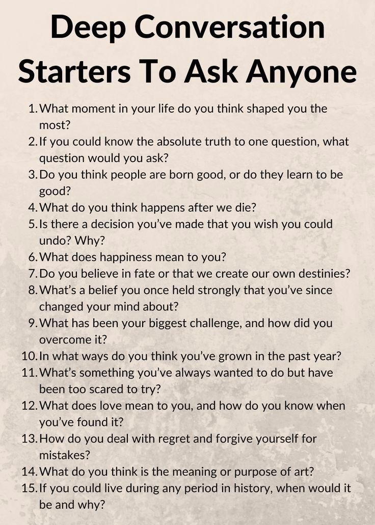 Fun Relationship Questions, Deep Con …