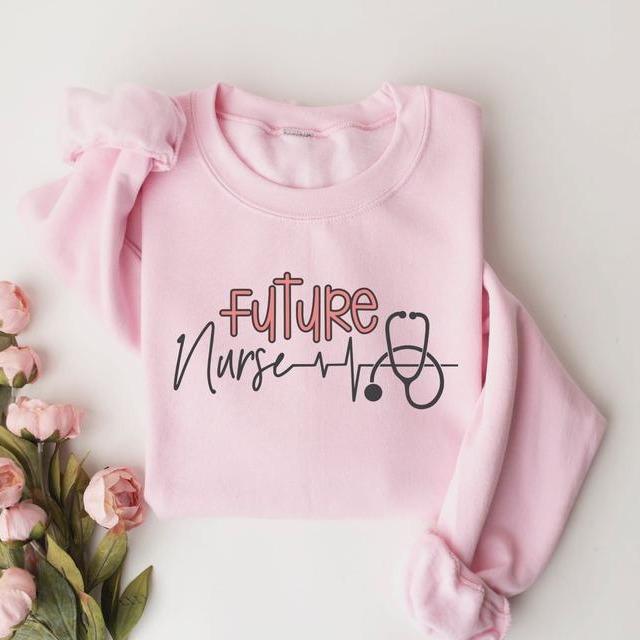Future Nurse Heartbeat Sweatshirt T- …