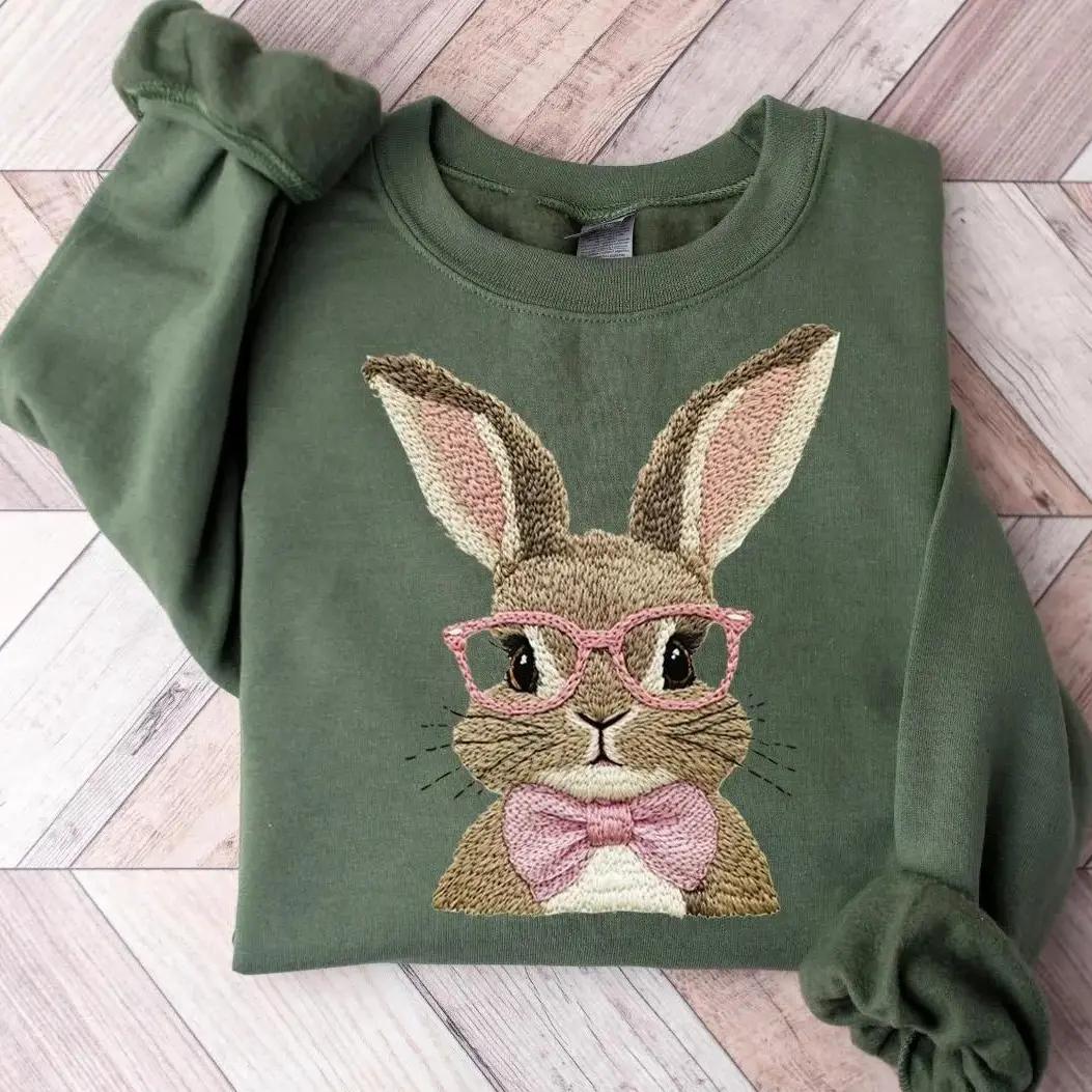 Cute Easter Bunny Sweatshirt T-Shirt &hellip;