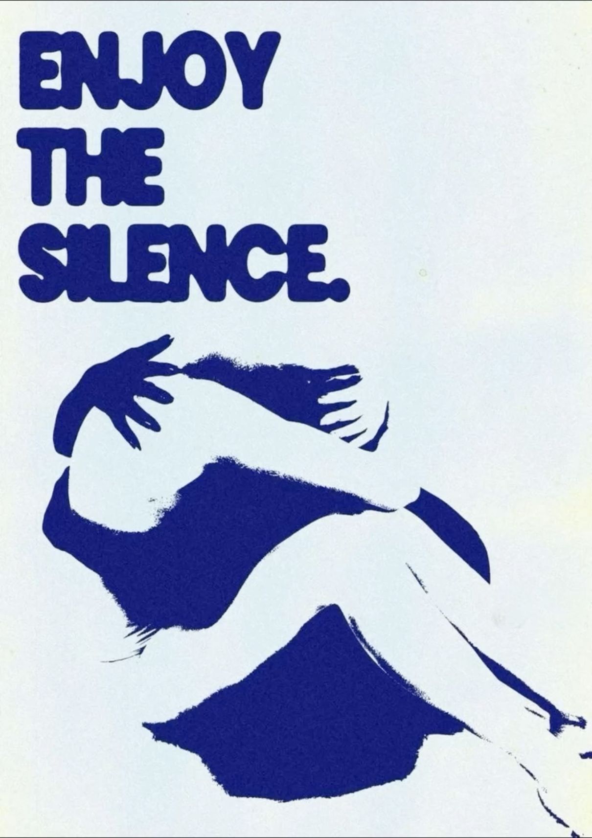 Enjoy the Silence Poster, Minimalist …