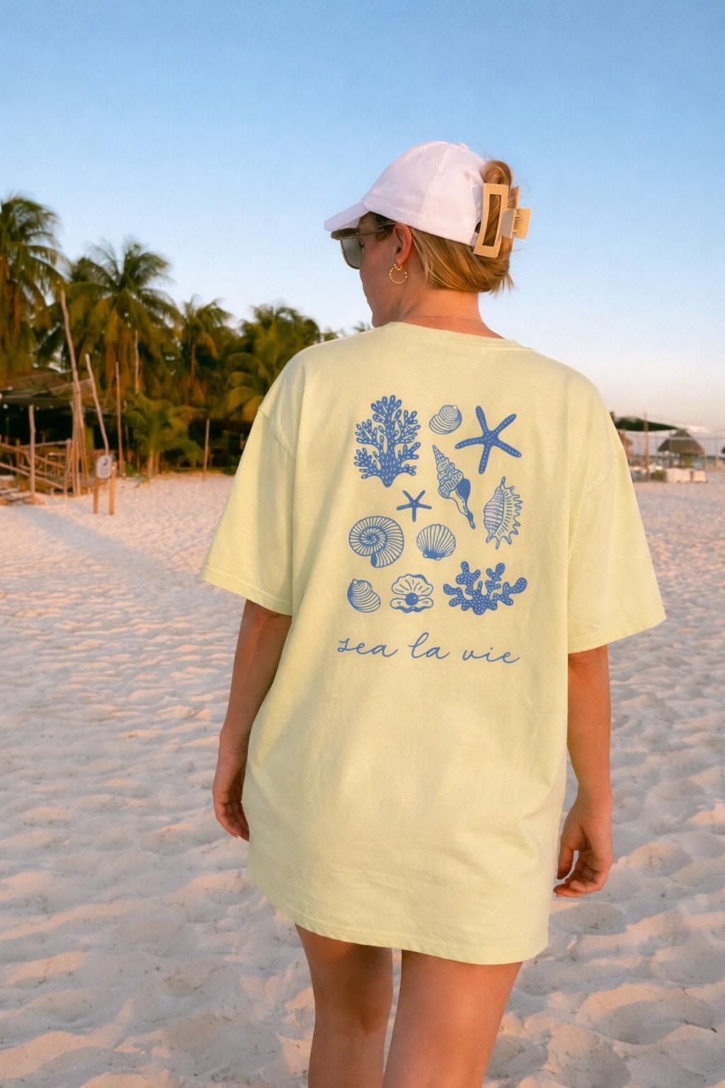 Sea La Vie Shell Aesthetic Graphic T …