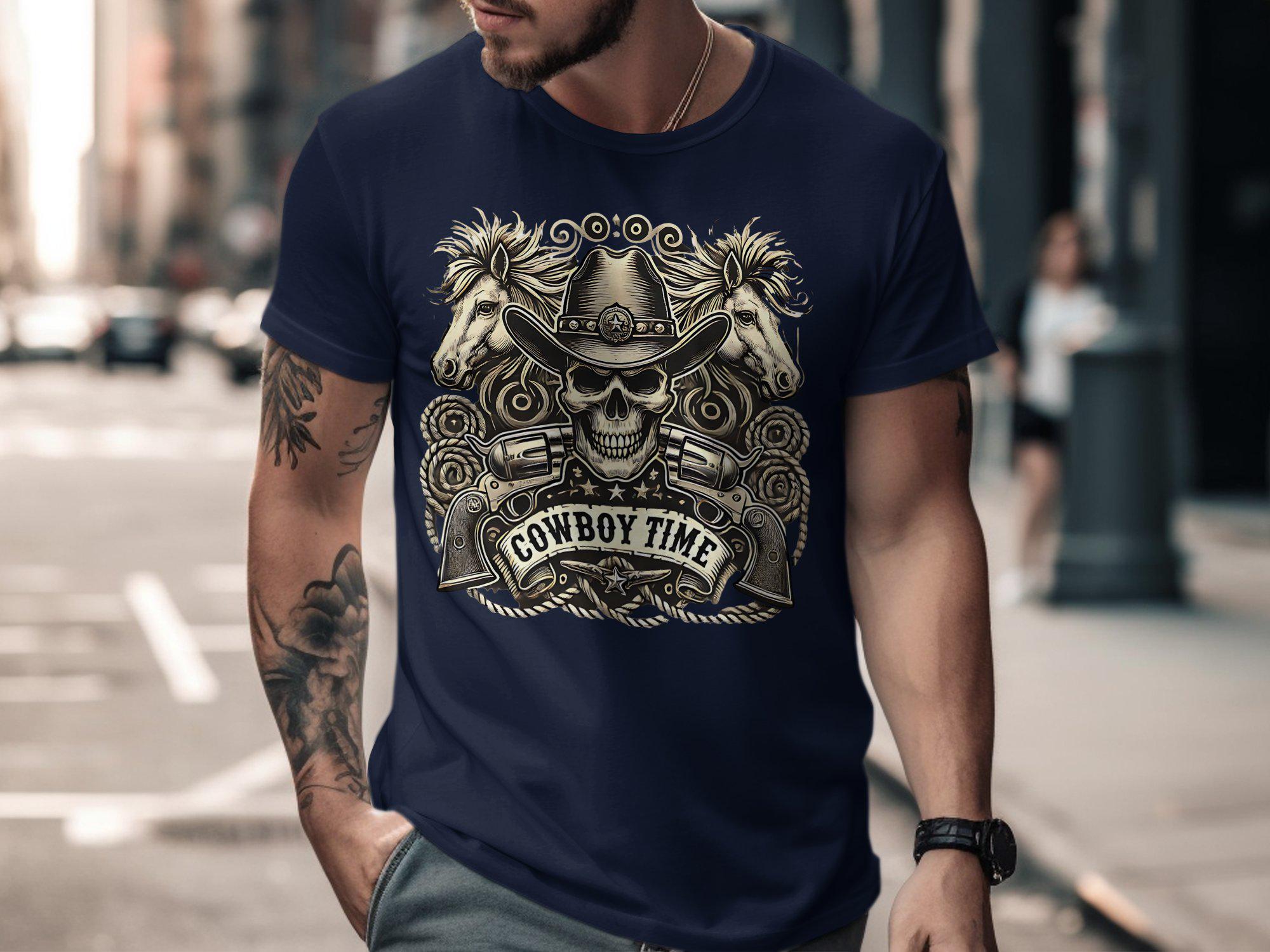 Breaking a Bronco T-shirt: Cowboy &# &hellip;