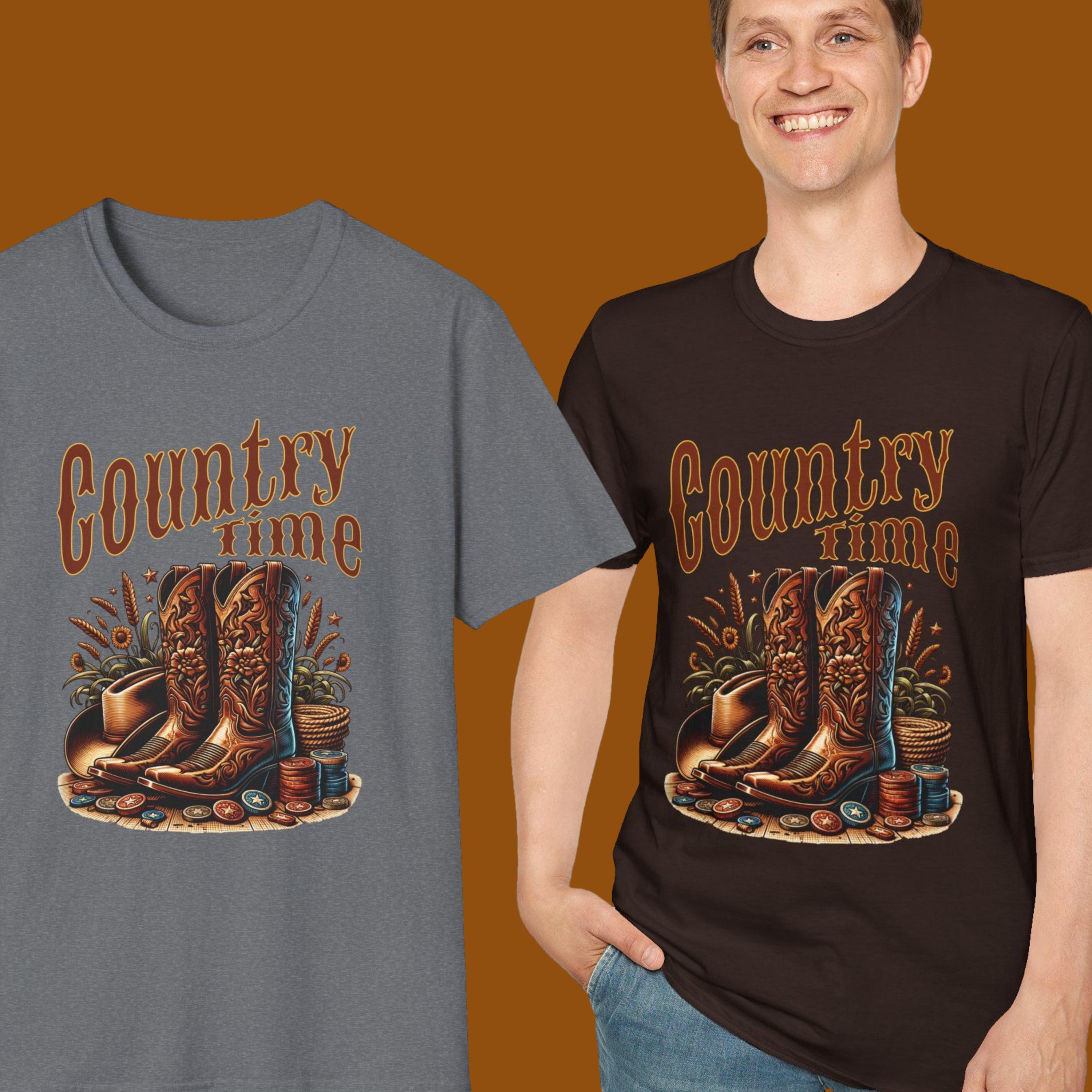 Country Time Unisex T Shirt Retro Co …