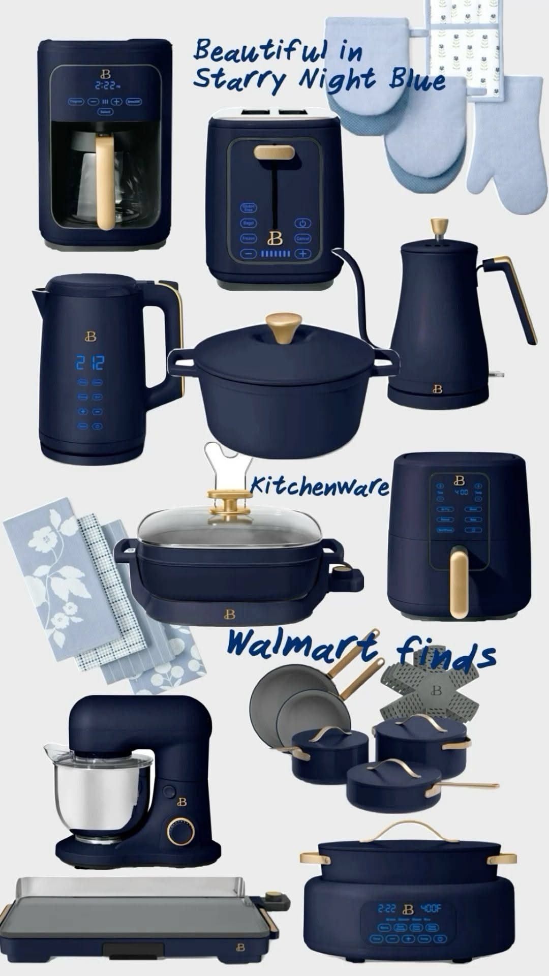 Blue Kitchen Decor and Organization Inspiration