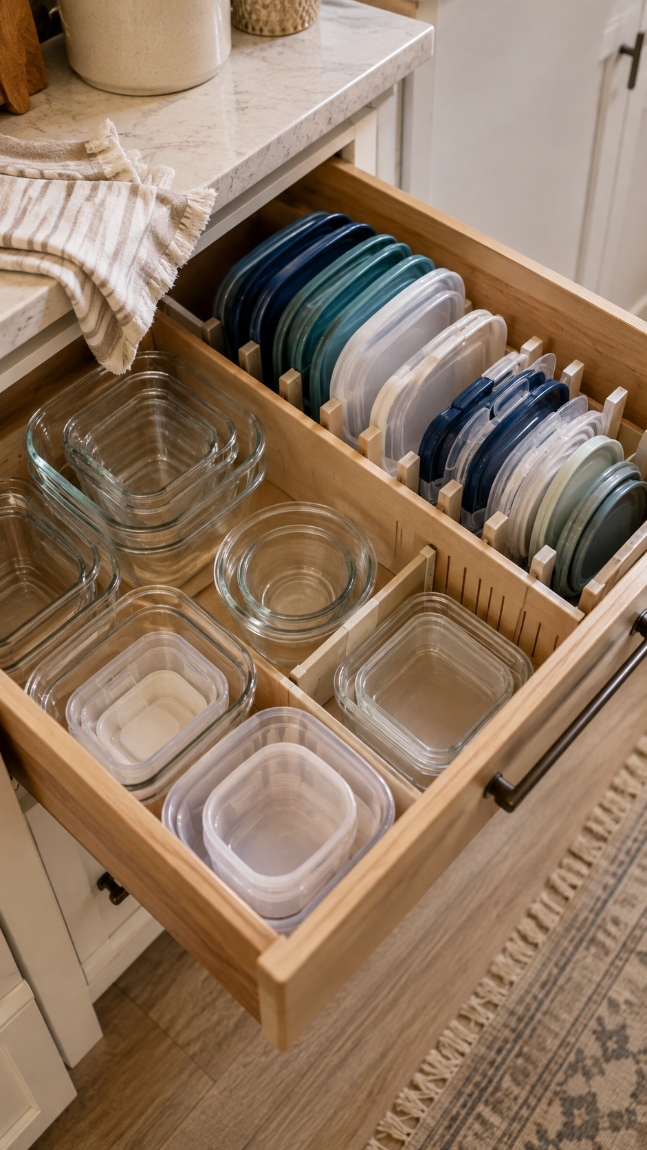 Kitchen Drawer Organizer for Utensils and Cookware