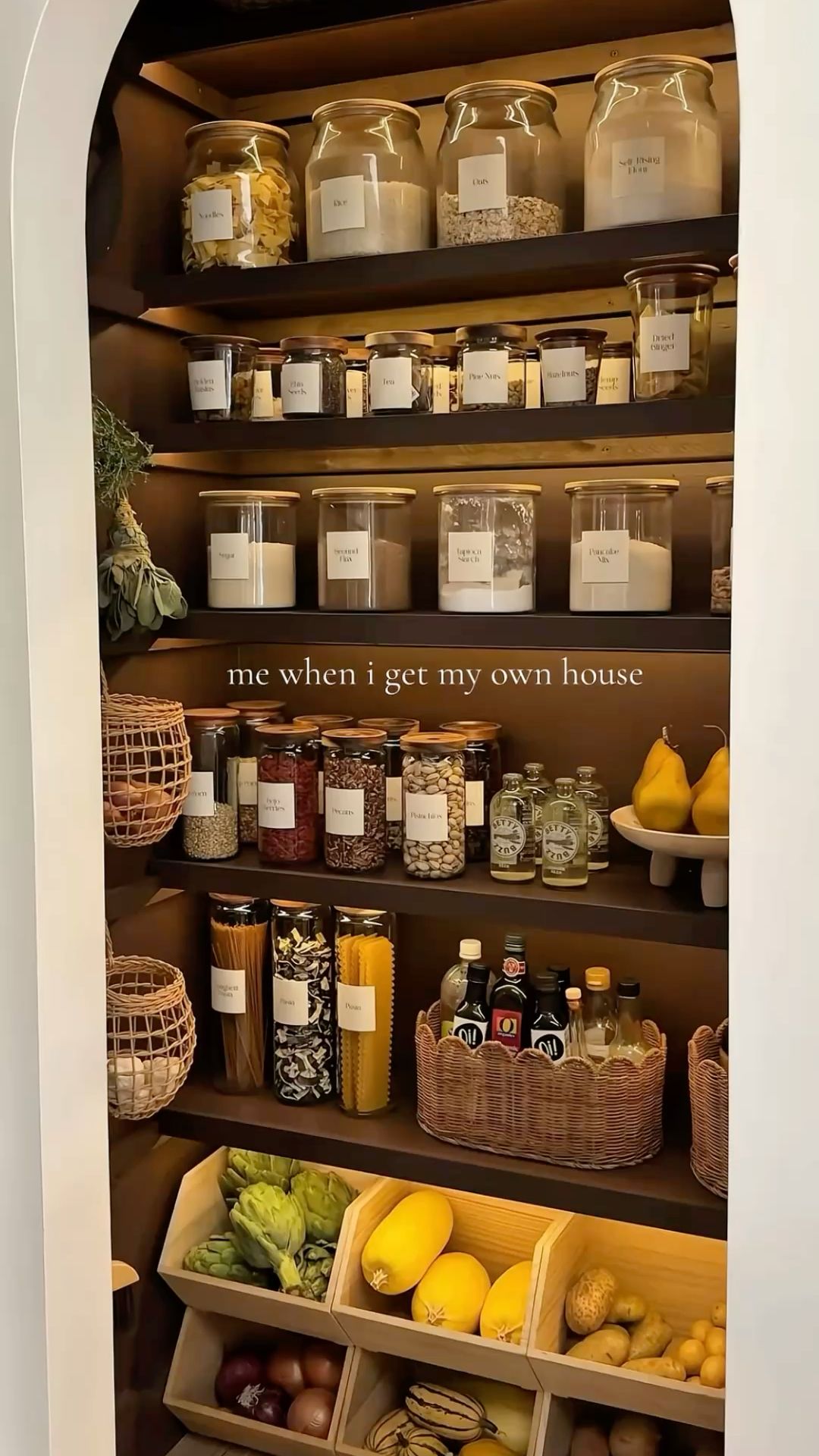 Cheap Pantry, Tea Pantry Organization, Pantry Tea Organization, Stocked Pantry, Pantry Must Haves, Pantry Idea, Snack Pantry Organization