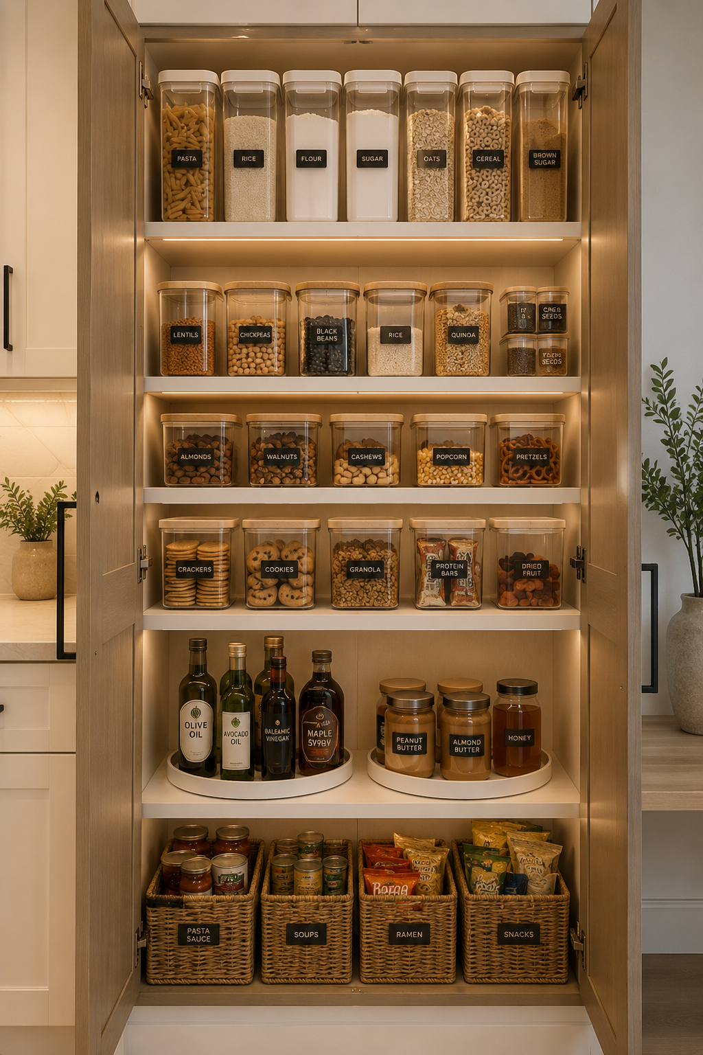 Pantry Storage Container Set for Organized Food Storage