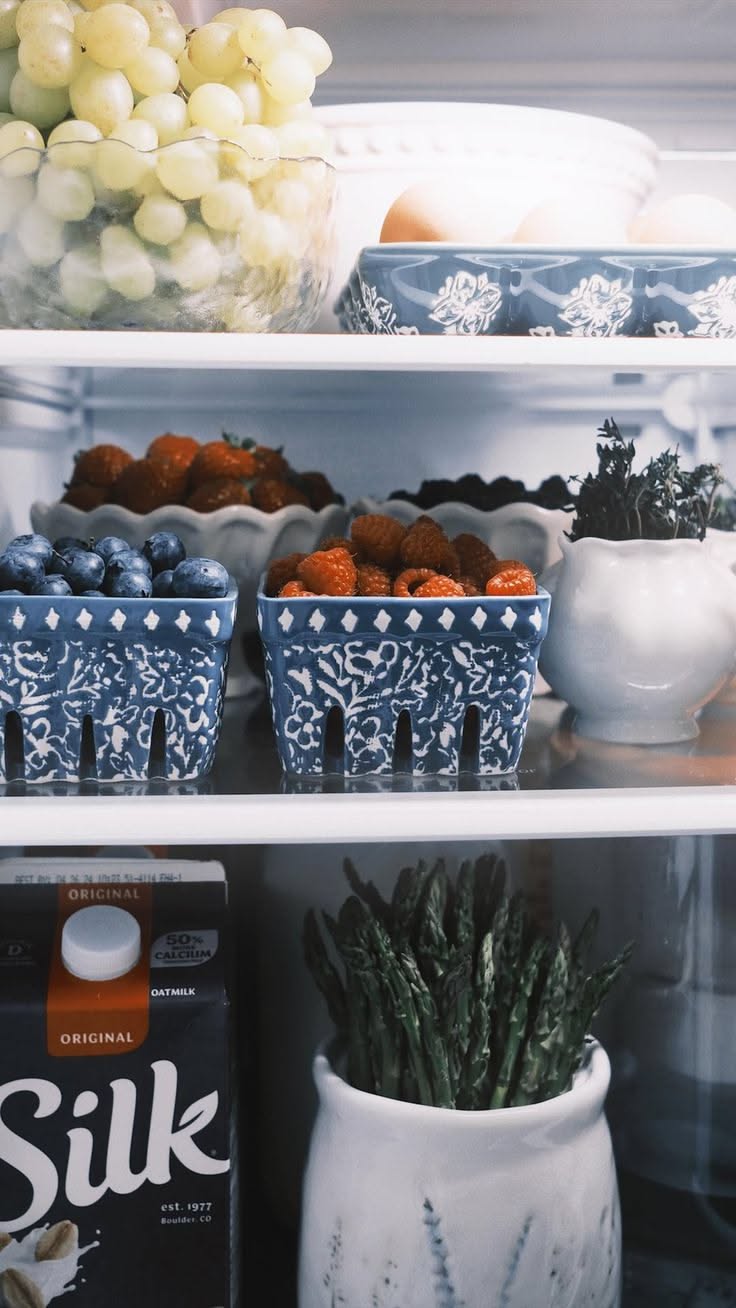 Refrigerator Organizer Bins for Fresh Food Storage