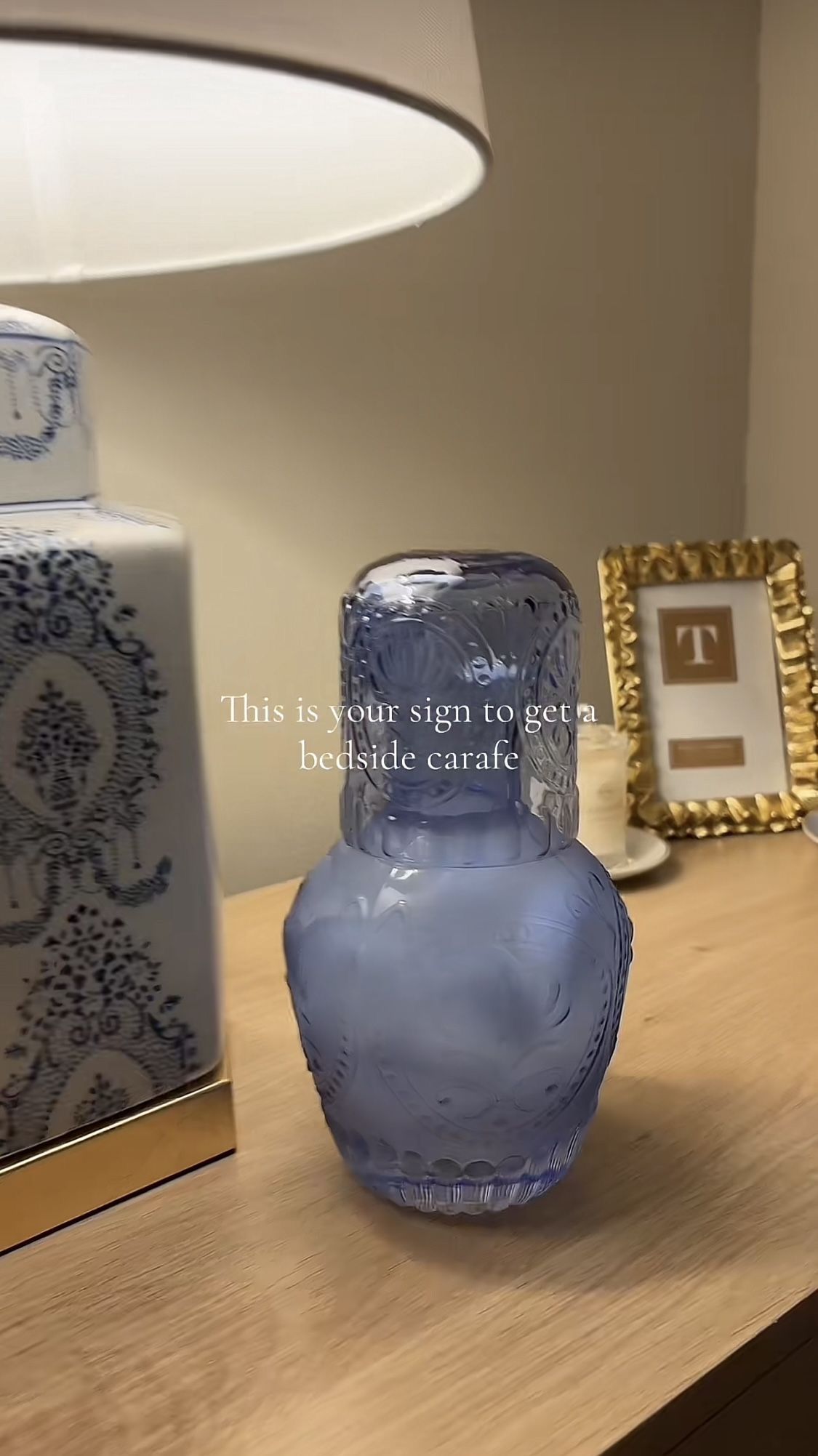 Blue Glass Vase for Modern Home Styling