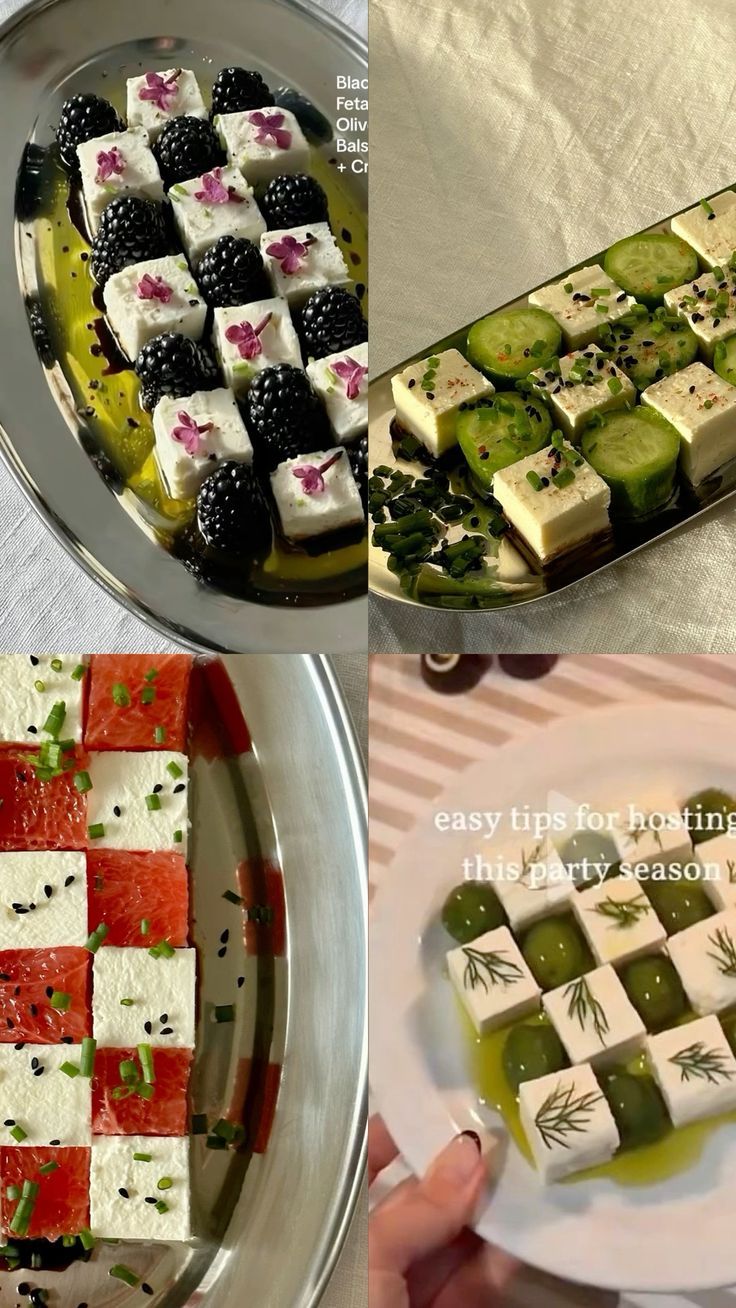 Serving Tray Set for Desserts and Entertaining