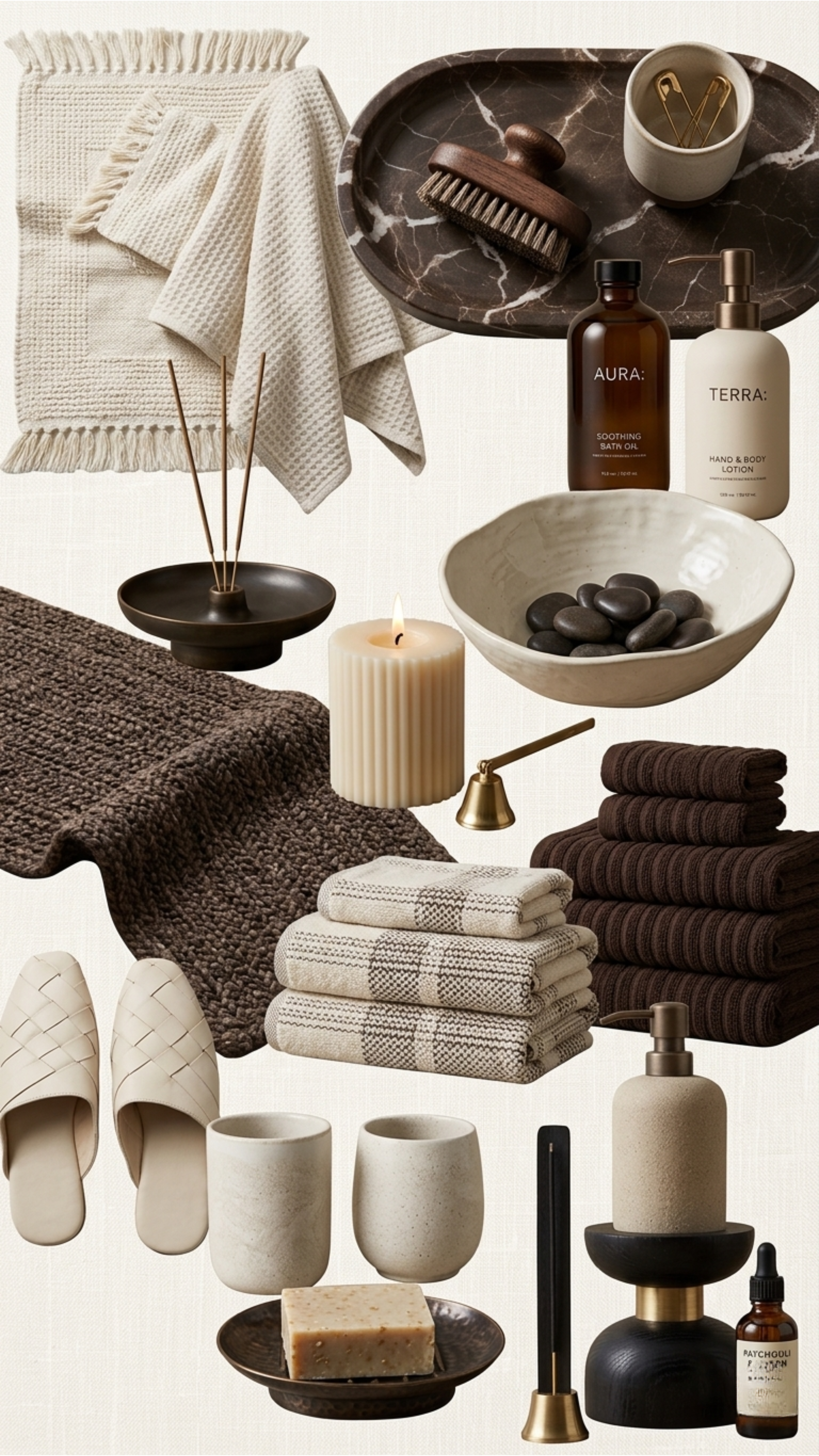 Marble Peel-and-Stick Tile for a Cozy Spa Bathroom