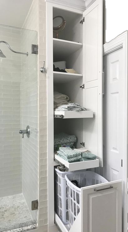 Small Bathroom Ideas Storage Space Saving Master Bath, Small Bathroom Remodel With Storage, Bathroom Storage Ideas